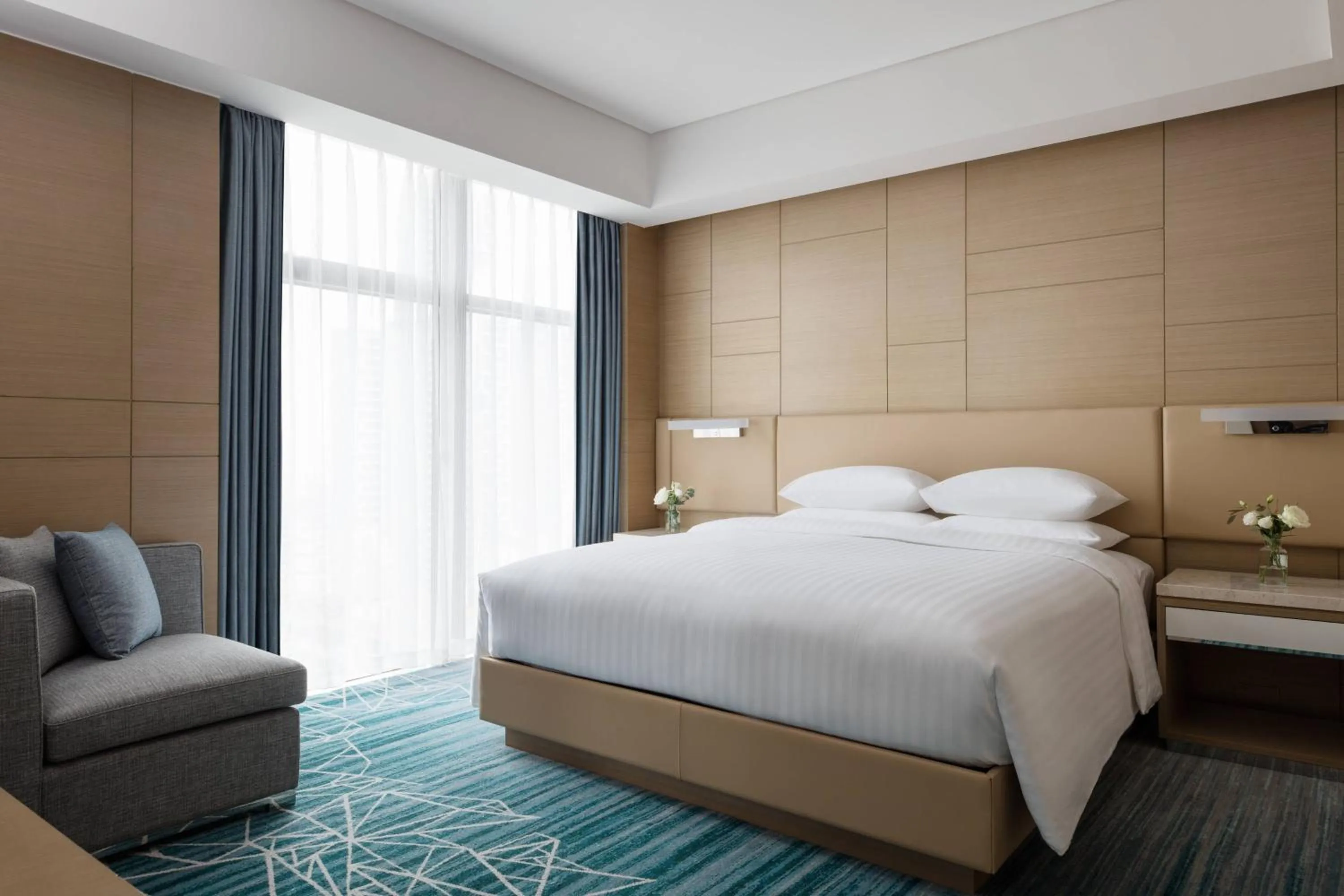 Bedroom, Bed in Courtyard by Marriott Shunde Longjiang, Near Furniture Fair