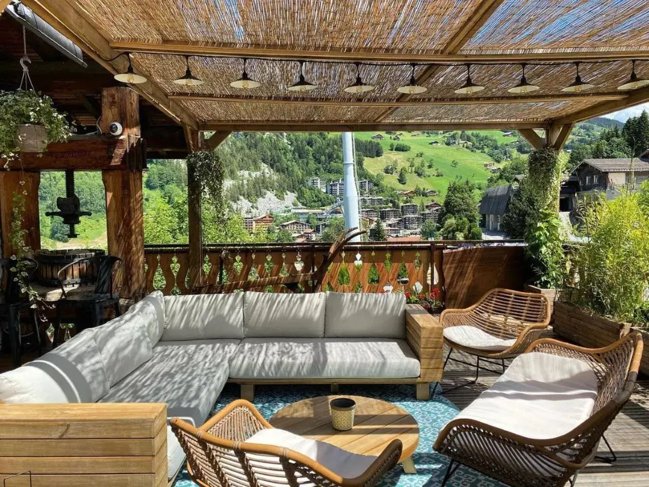 Patio, Seating Area in La Ferme