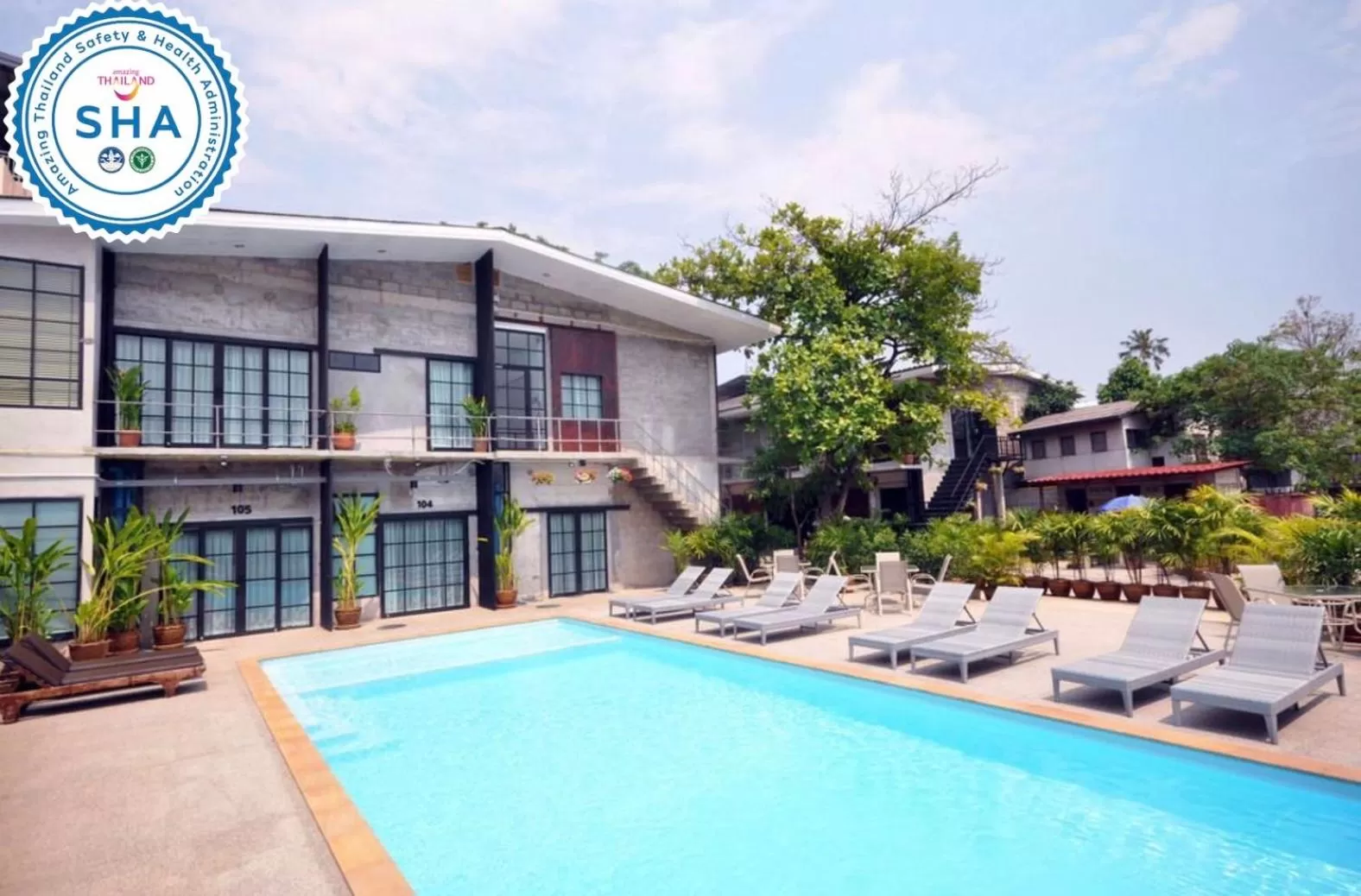 Pool view in The Warehouse Chiang Mai