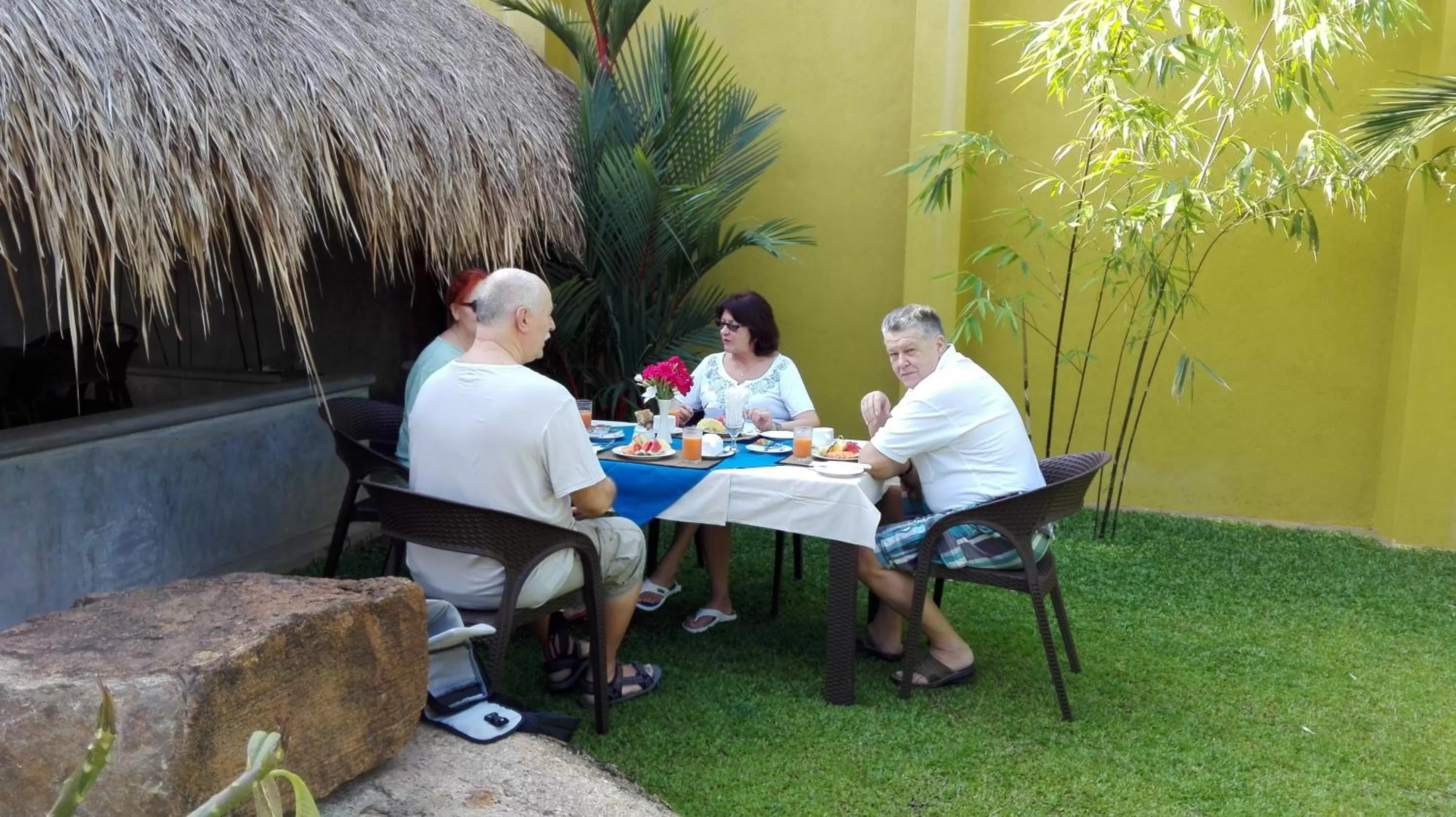 group of guests in Inlak Garden Hotel