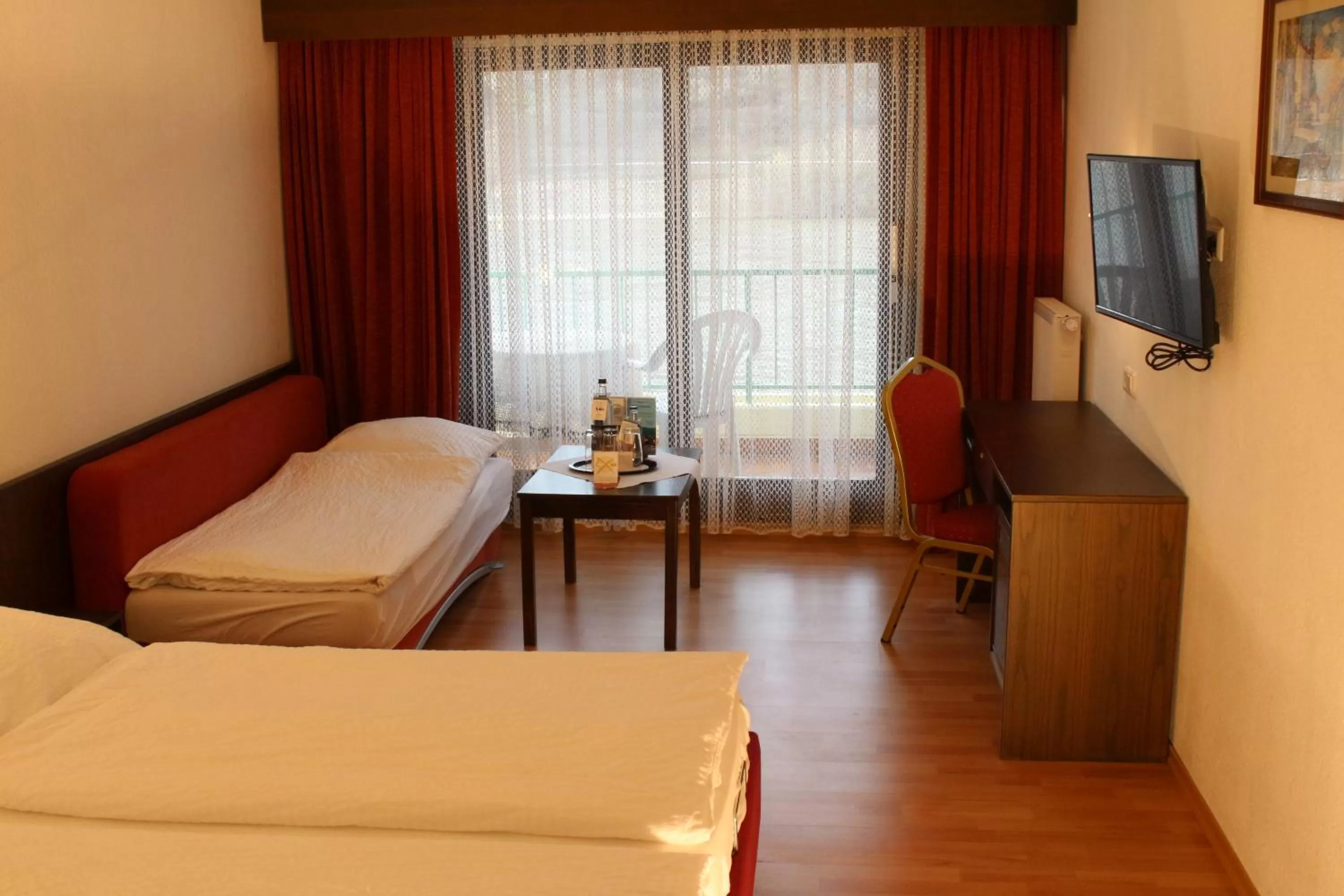 Photo of the whole room, Bed in Hotel Rheinlust