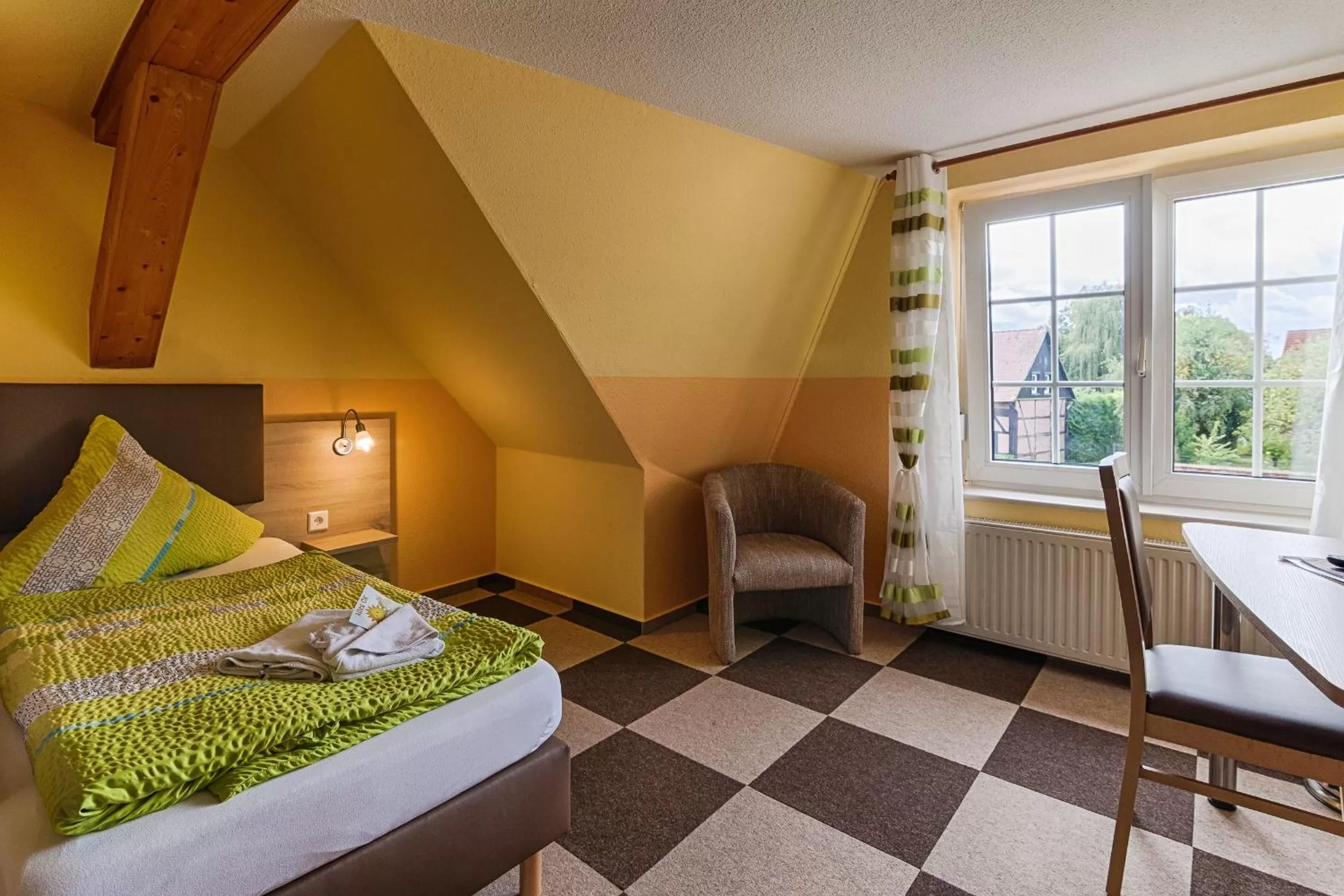 Bed in Landhotel & Brauhaus Prignitzer Hof