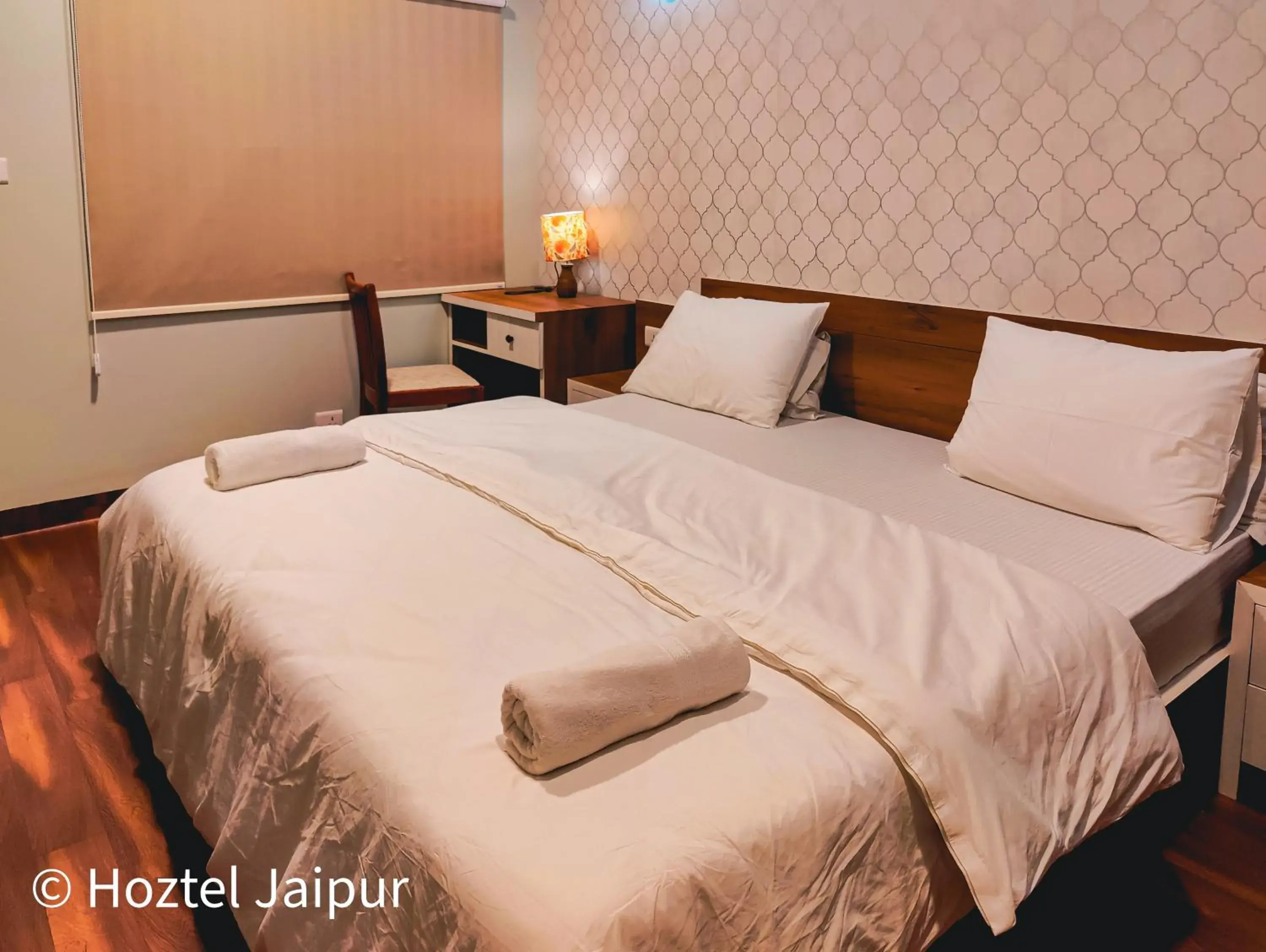 Bed in Hoztel Jaipur