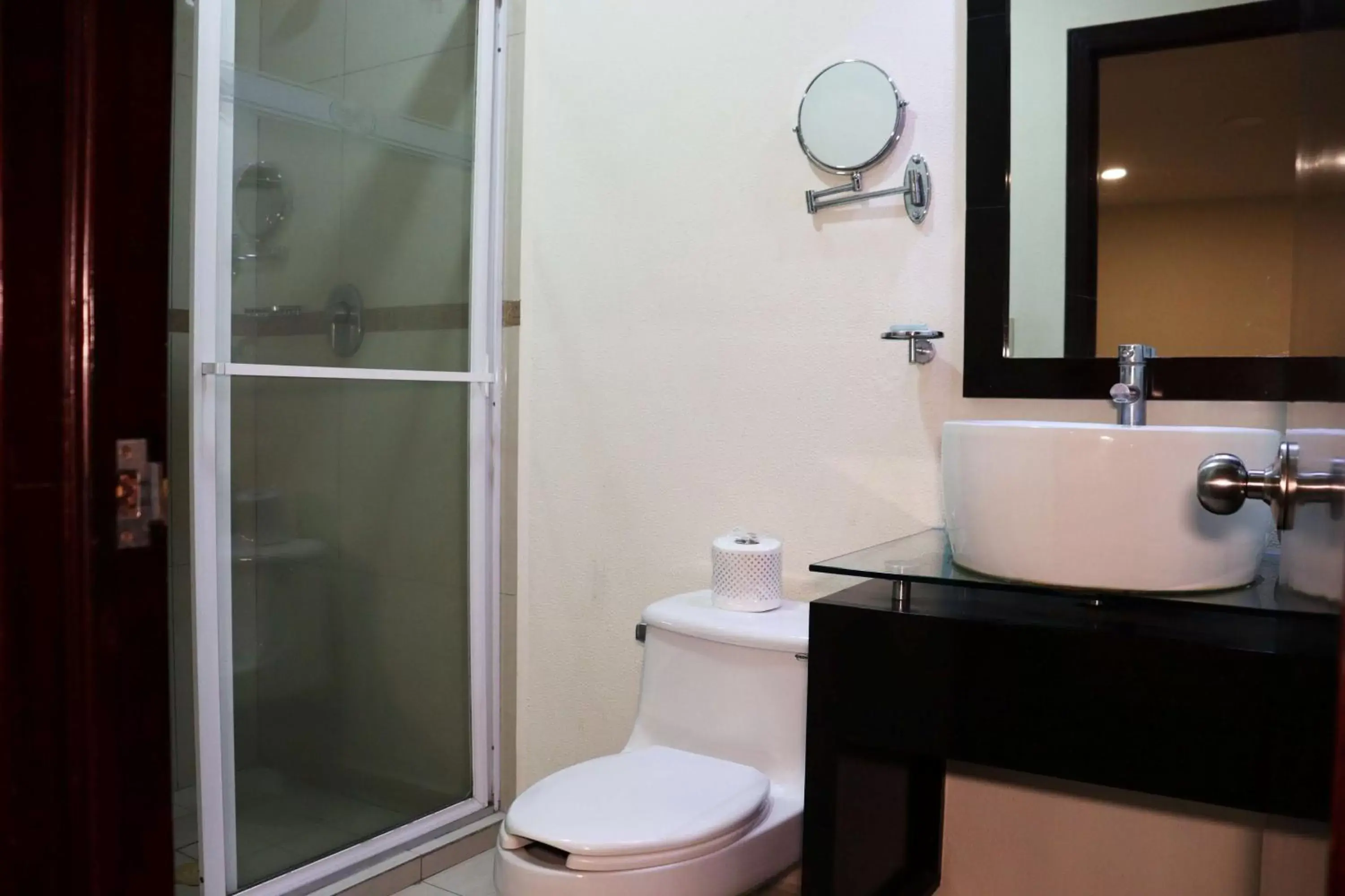 TV and multimedia, Bathroom in Wyndham Garden Aguascalientes Hotel & Casino