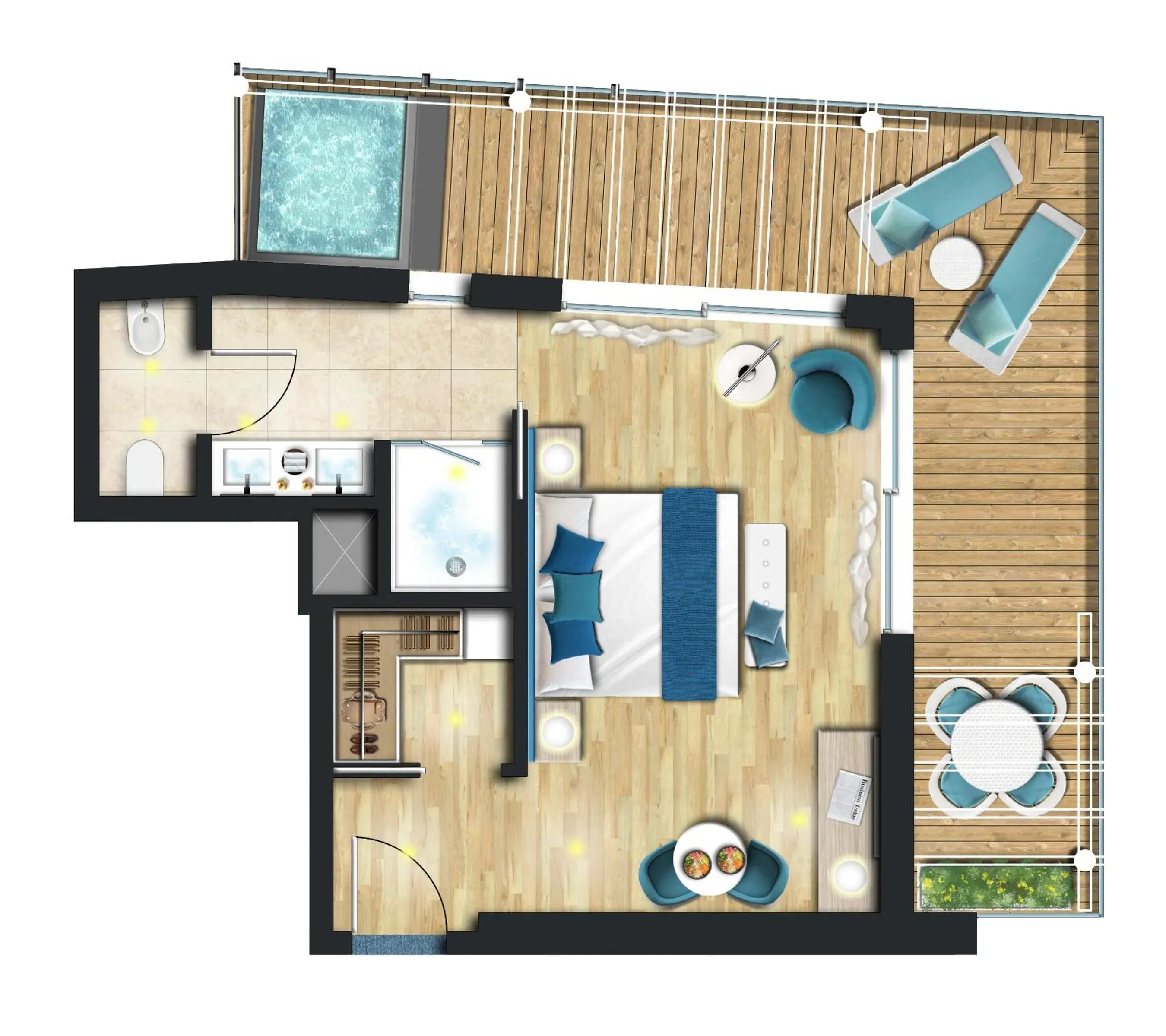 Floor Plan in Hotel Atlantic