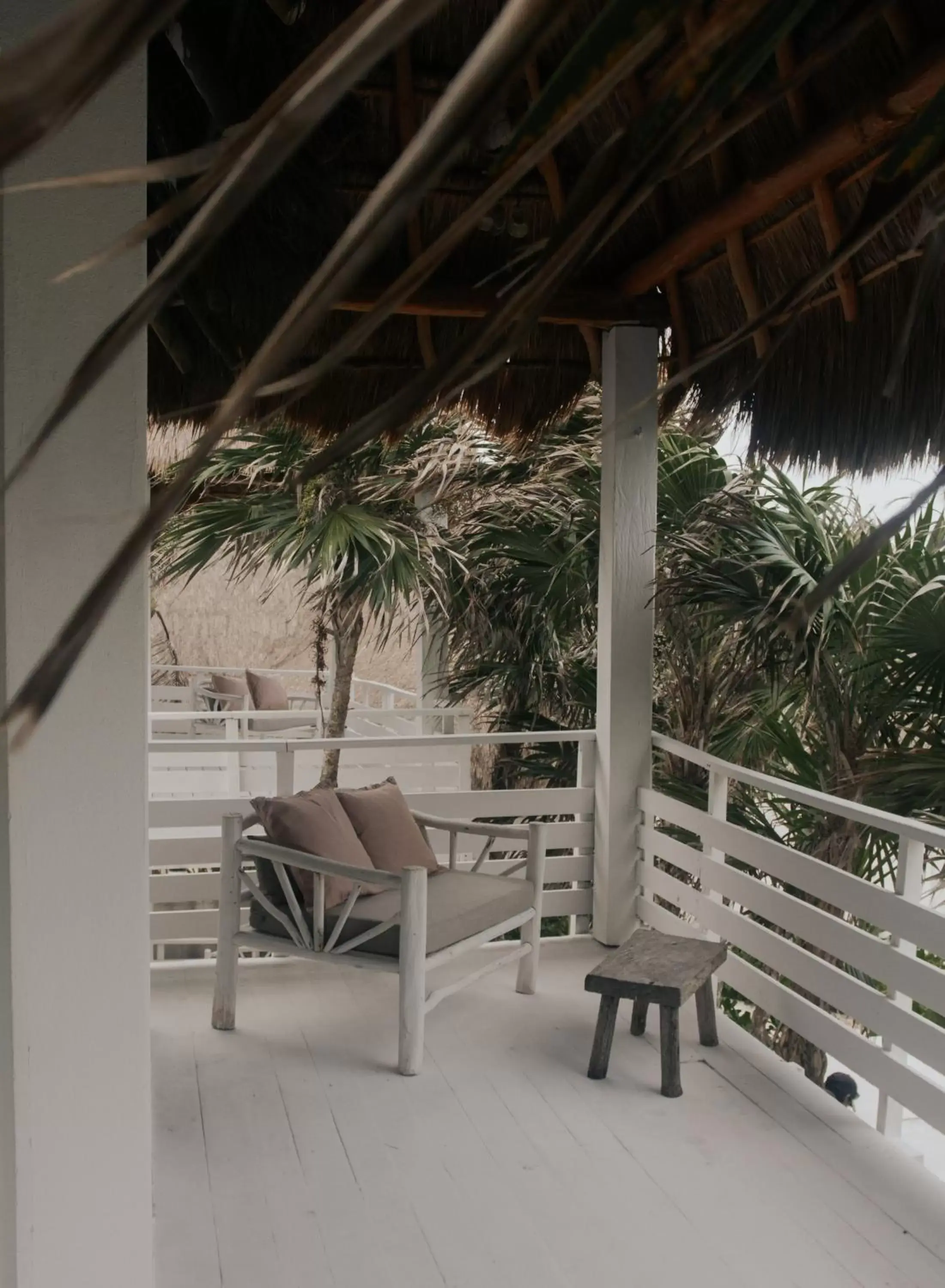 Balcony/Terrace in Tuup Tulum Oceanfront or road side rooms