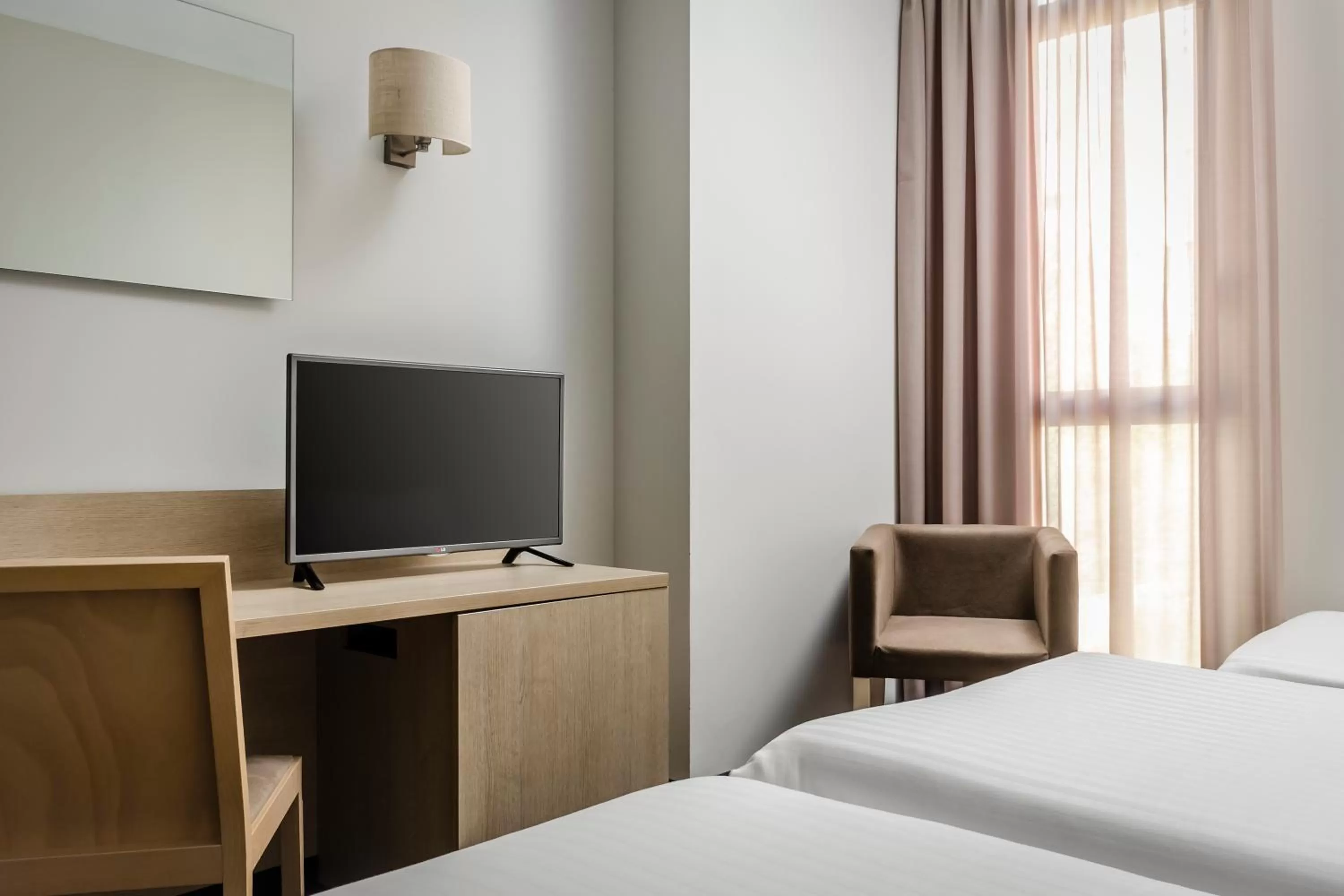 Bed in Hotel Exe Barcelona Gate