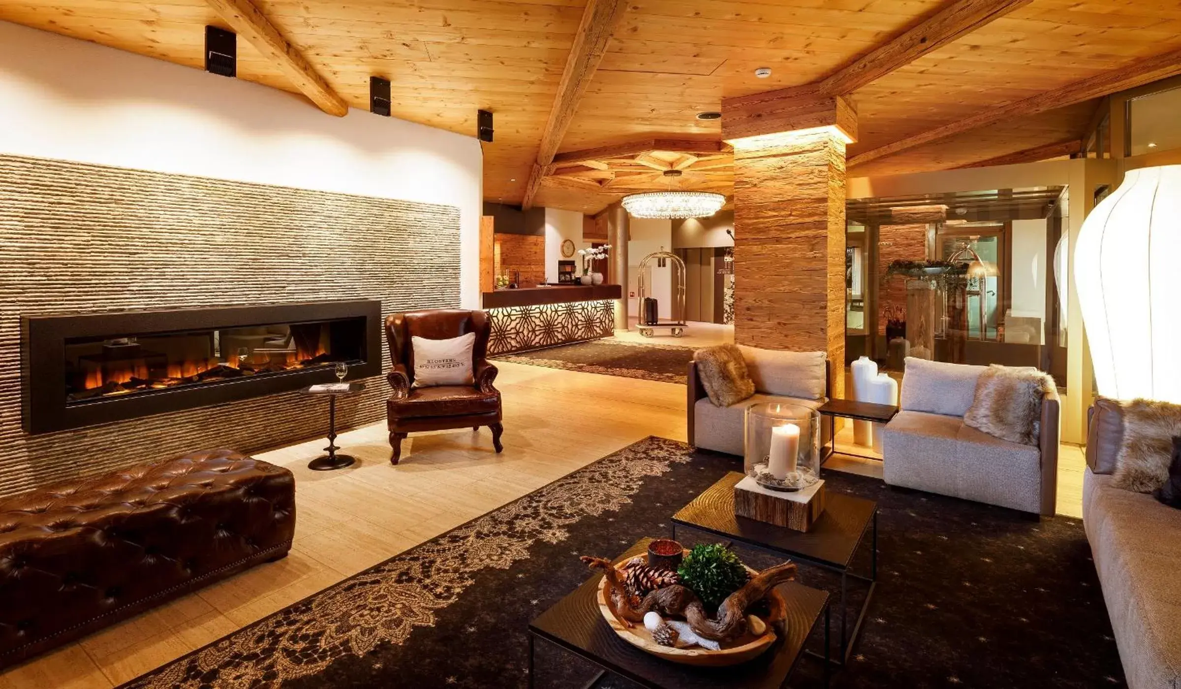 Lobby or reception, Seating Area in Hotel Piz Buin Klosters