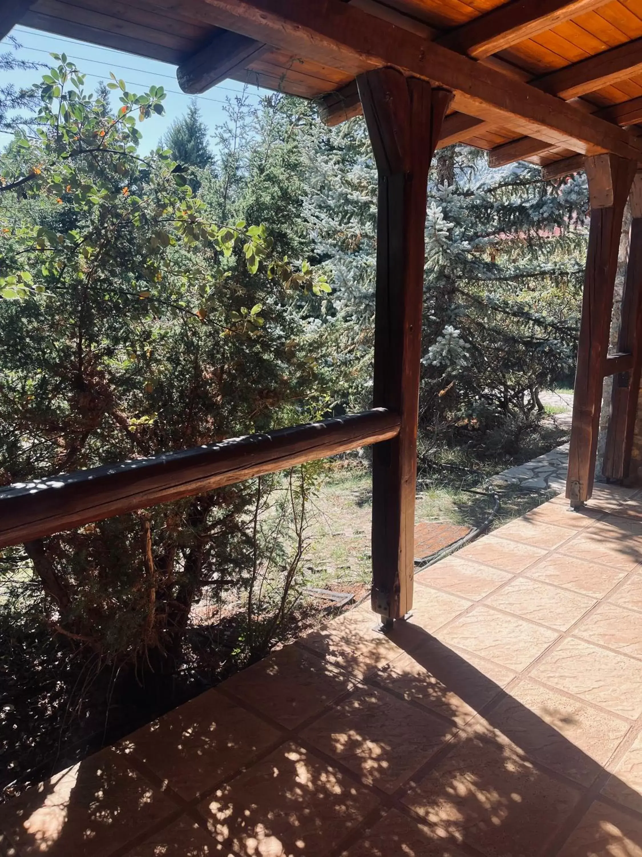 Patio, Balcony/Terrace in Parnassos Snow Hill Chalet