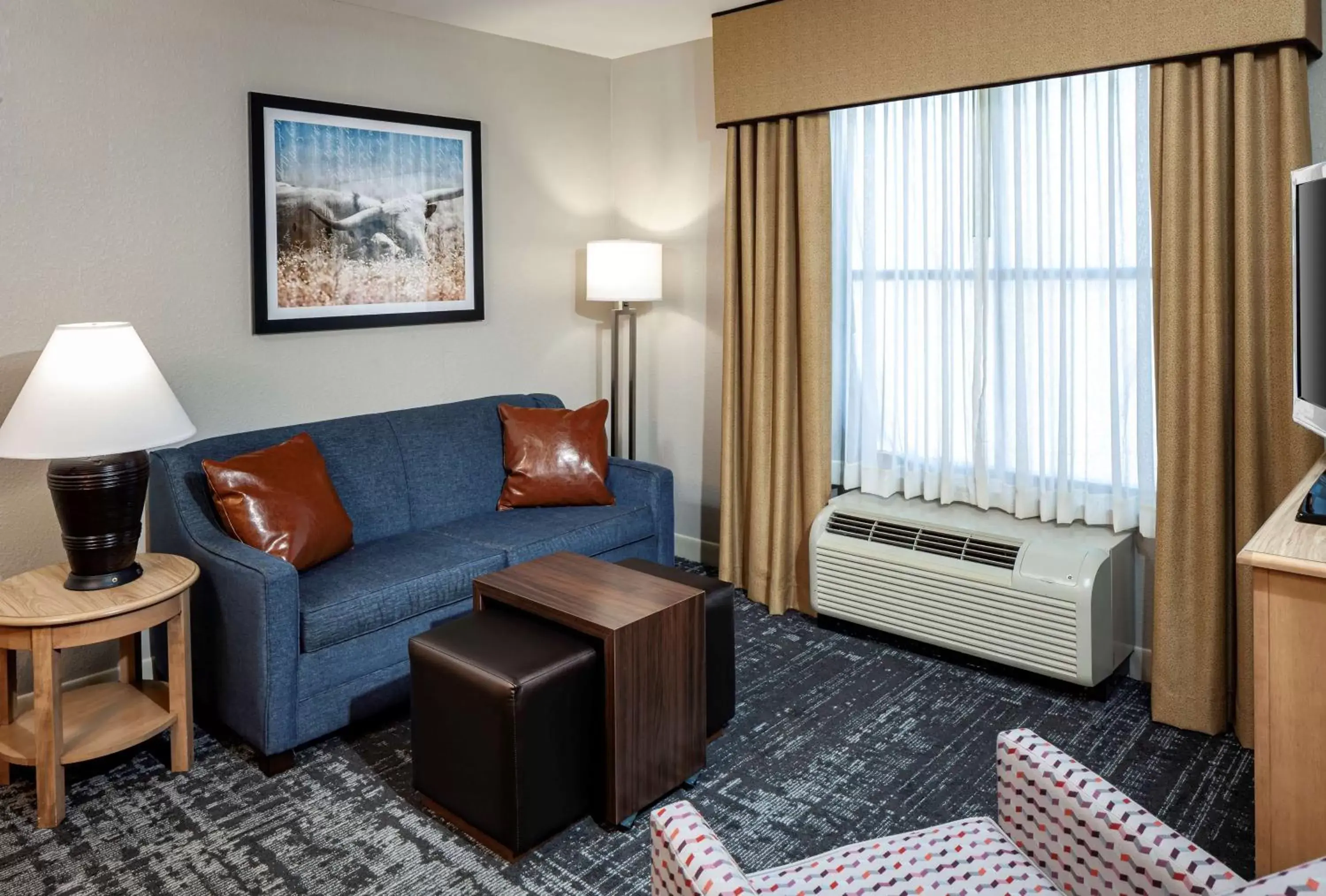 Living room, Seating Area in Homewood Suites by Hilton Austin/Round Rock