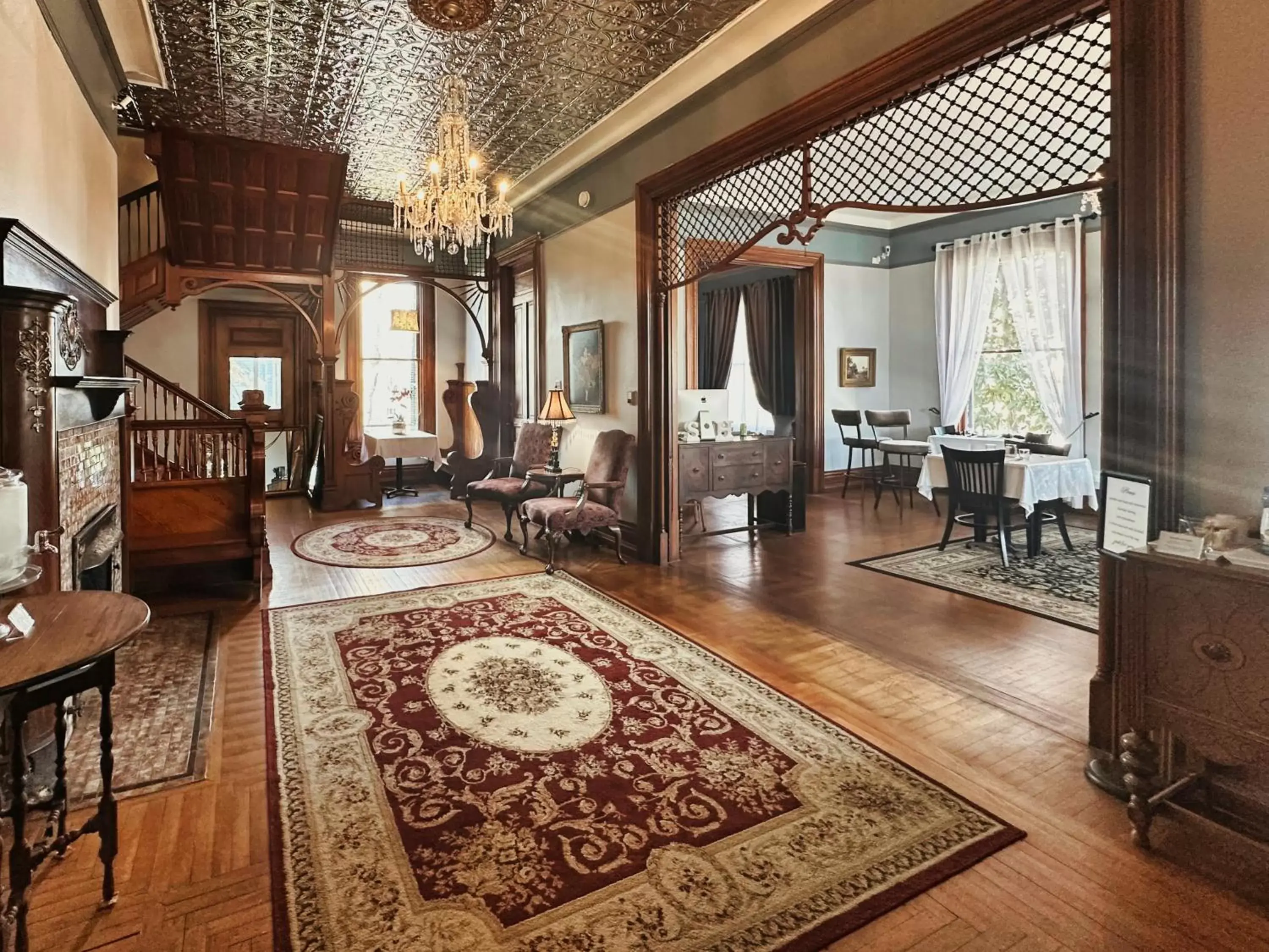 Lobby or reception in The Mansion on 17th, formerly Schaefer Haus