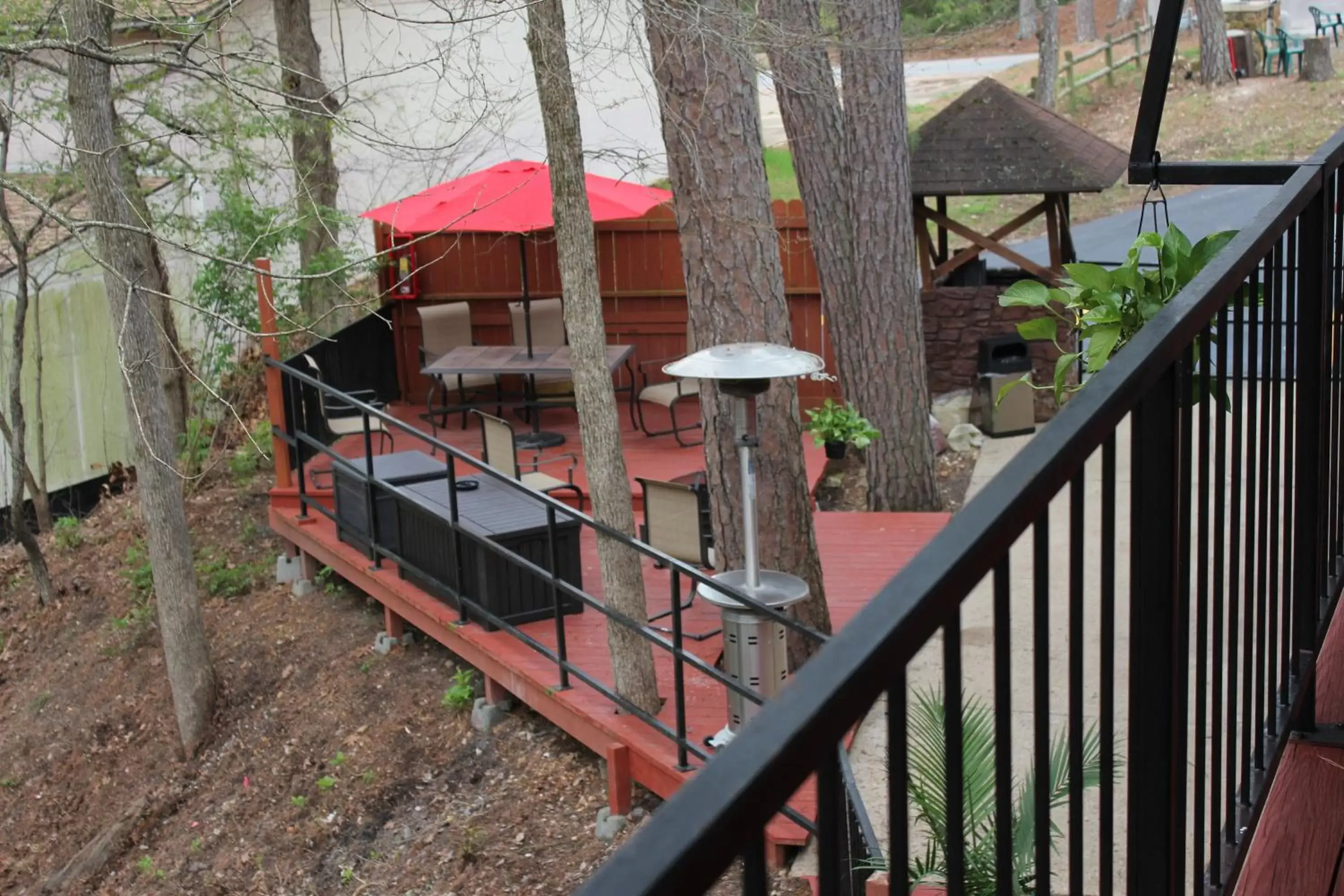 Patio in Brydan Suites