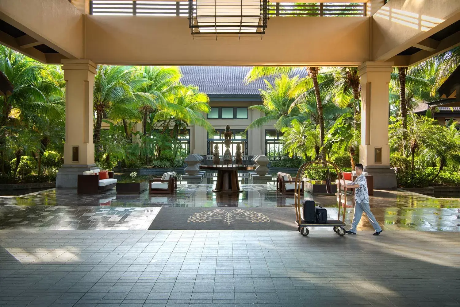 Lobby or reception in Raffles Hainan Clear Water Bay Lobby or reception in Raffles Hainan Clear Water Bay