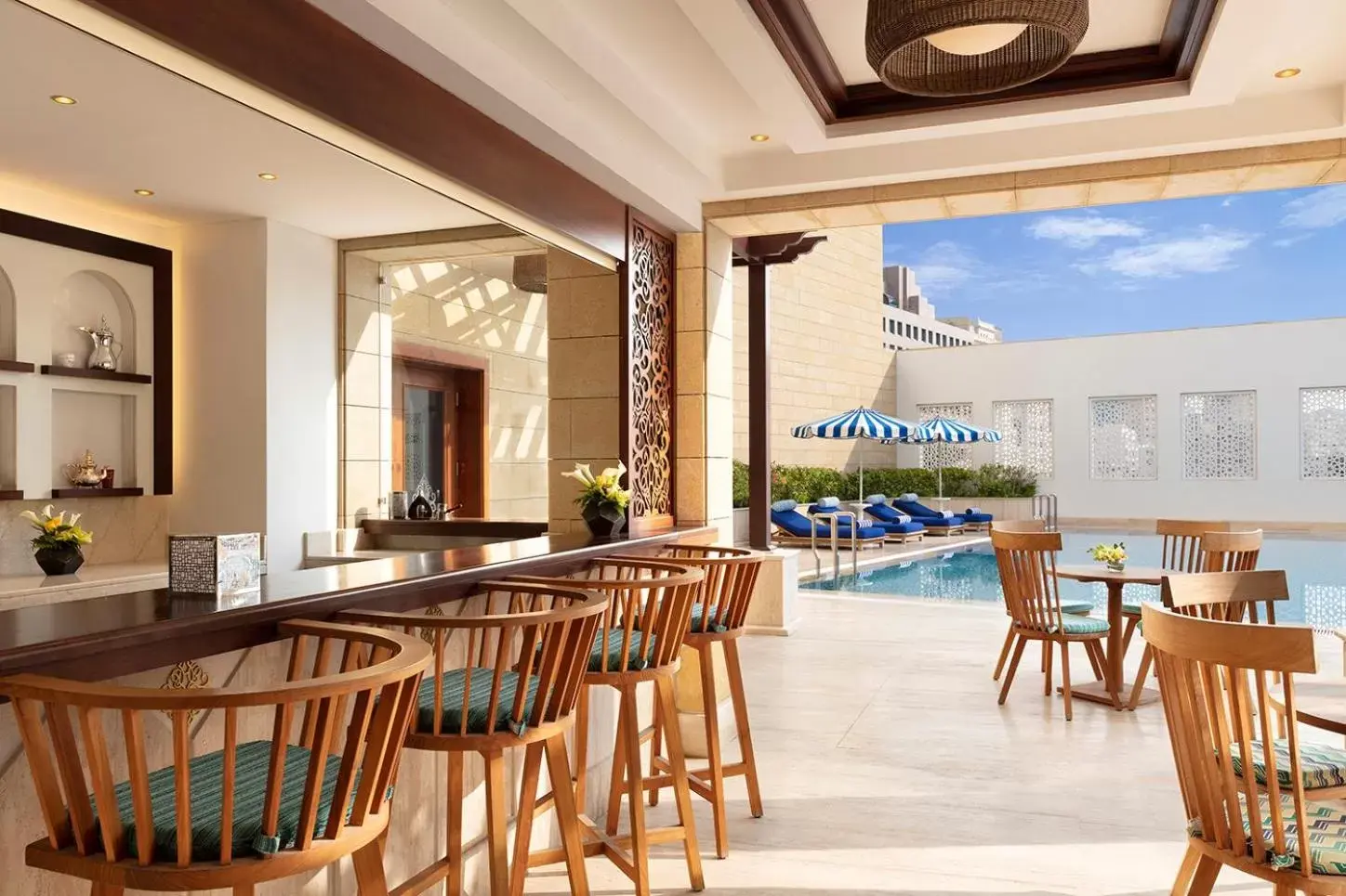Swimming pool, Restaurant/Places to Eat in Al Najada Doha Hotel by Tivoli