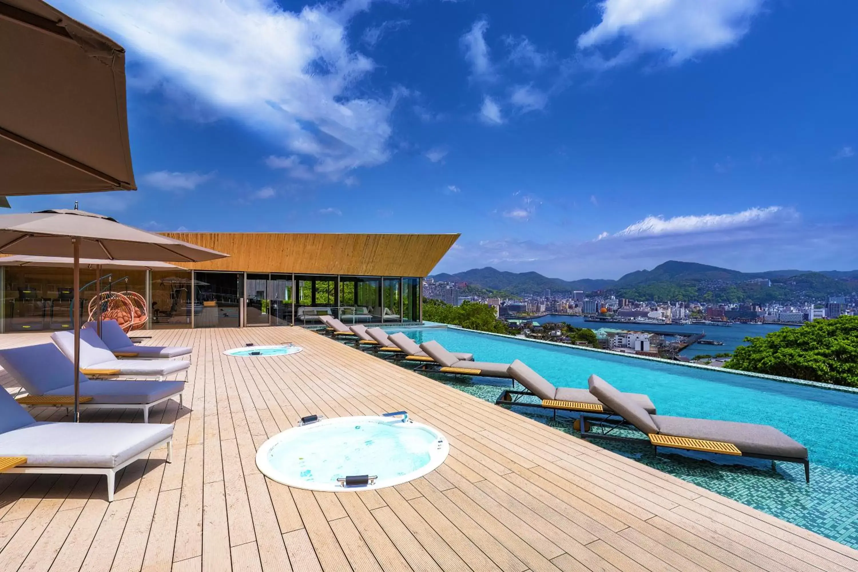 Patio, Swimming Pool in Garden Terrace Nagasaki Hotel & Resort