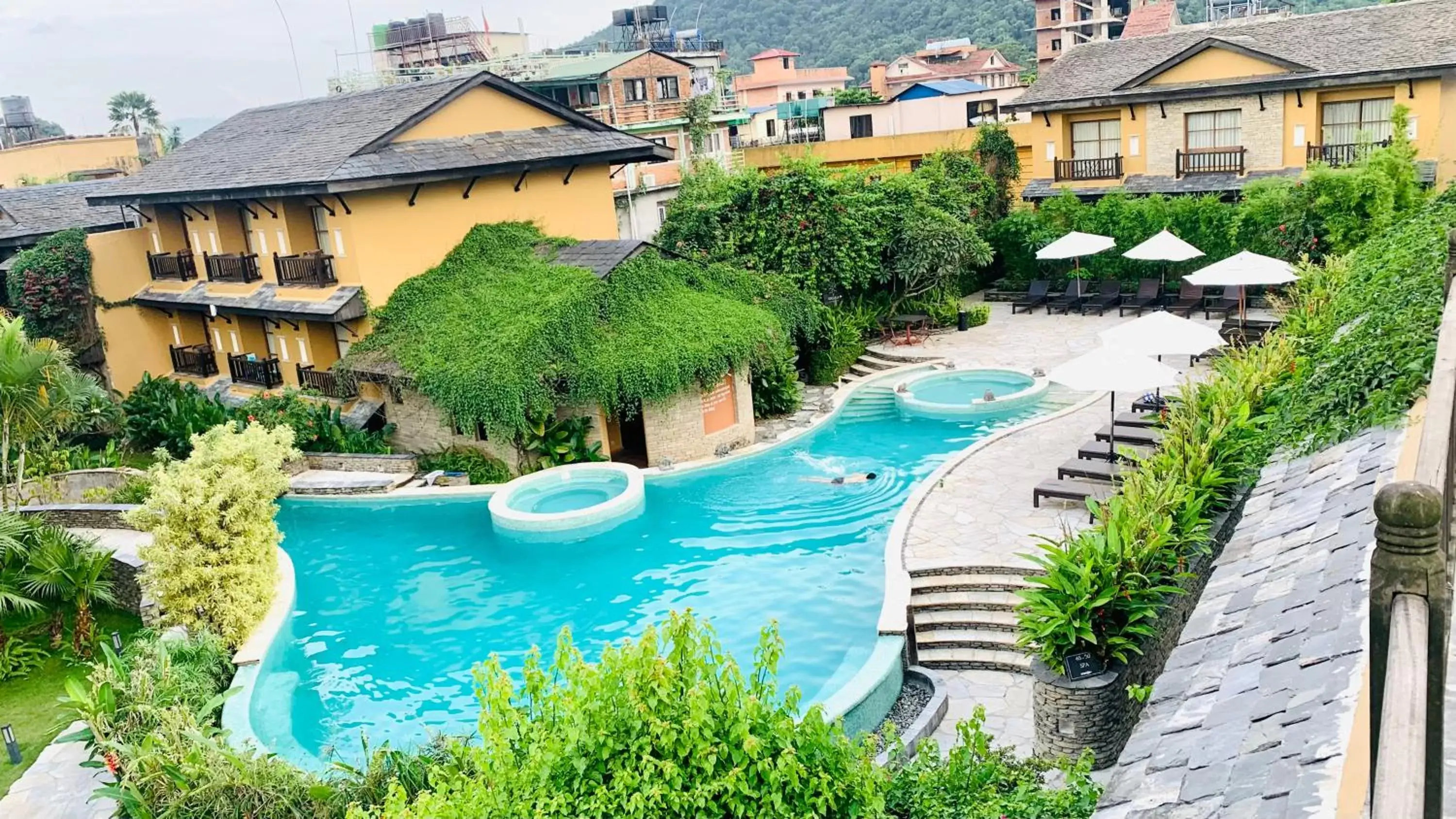 Pool View in Temple Tree Resort & Spa