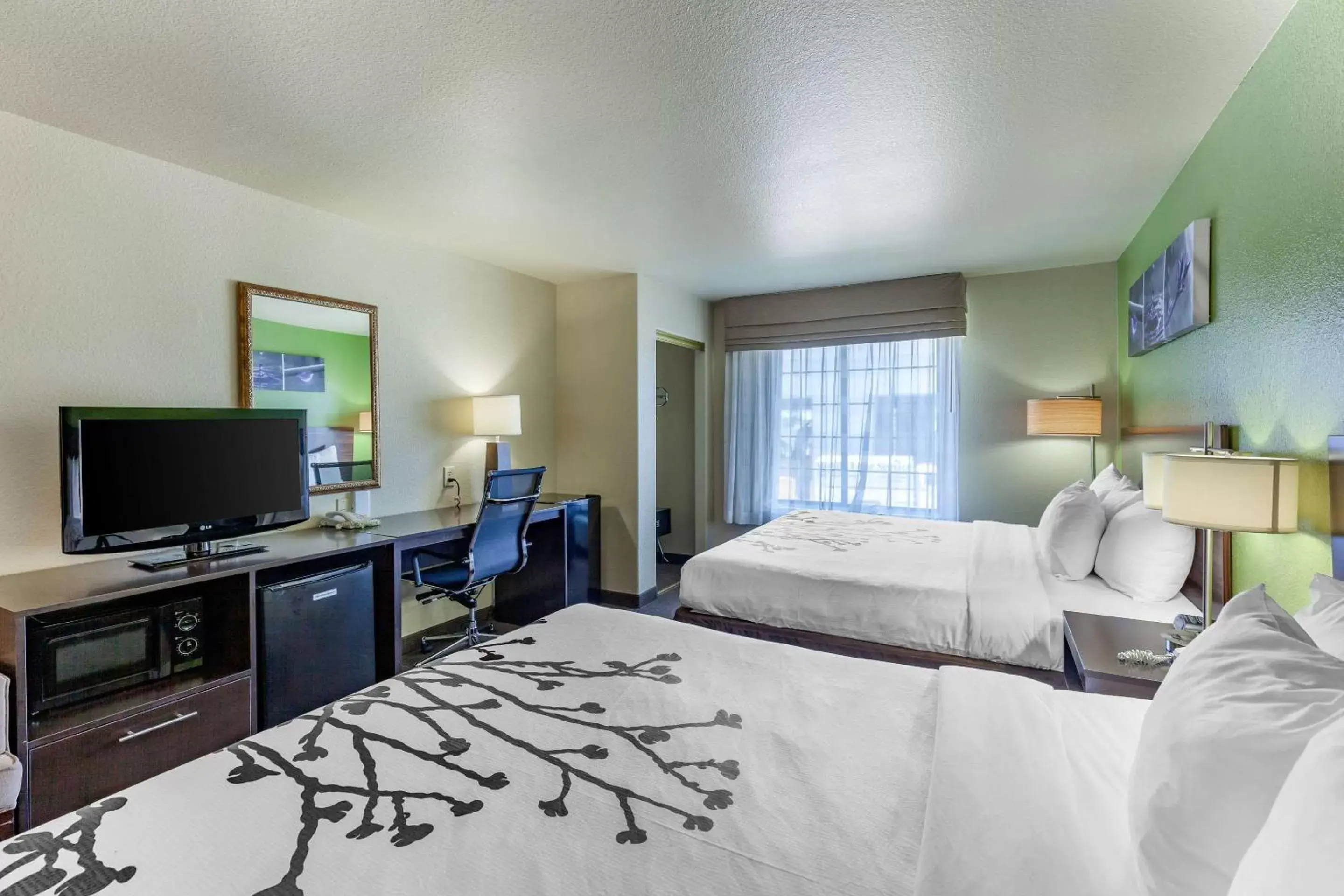 Photo of the whole room, TV/Entertainment Center in Sleep Inn & Suites Hewitt - South Waco