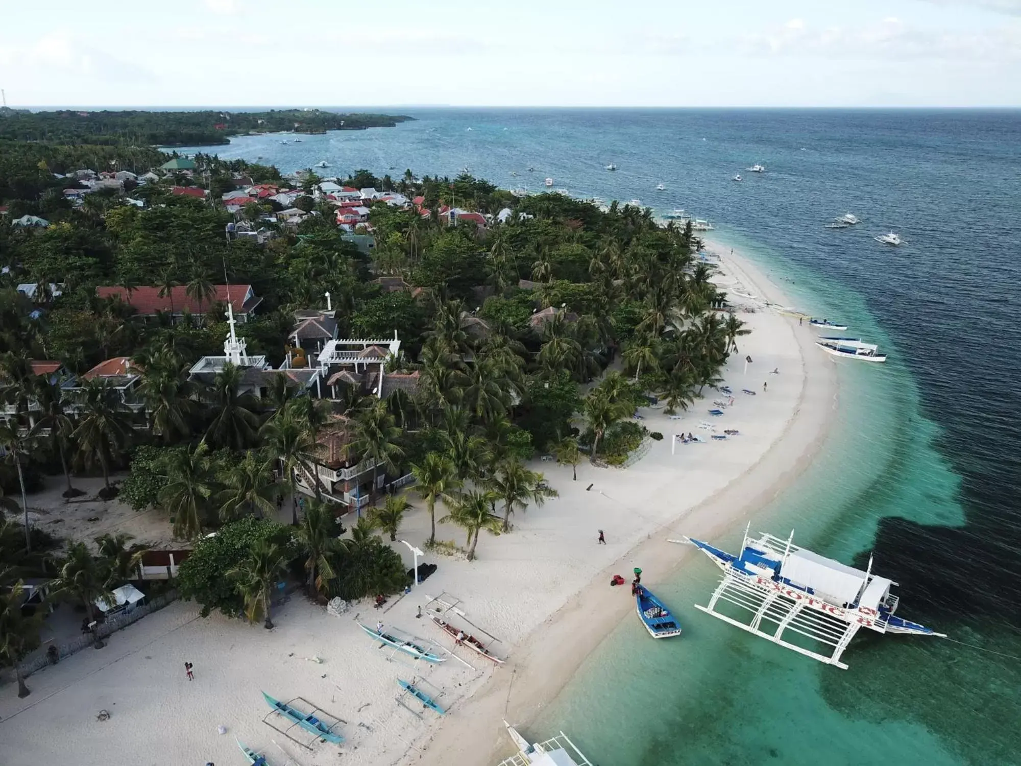 Bird's eye view in Malapascua Exotic Island Dive Resort Bird's eye view in Malapascua Exotic Island Dive Resort