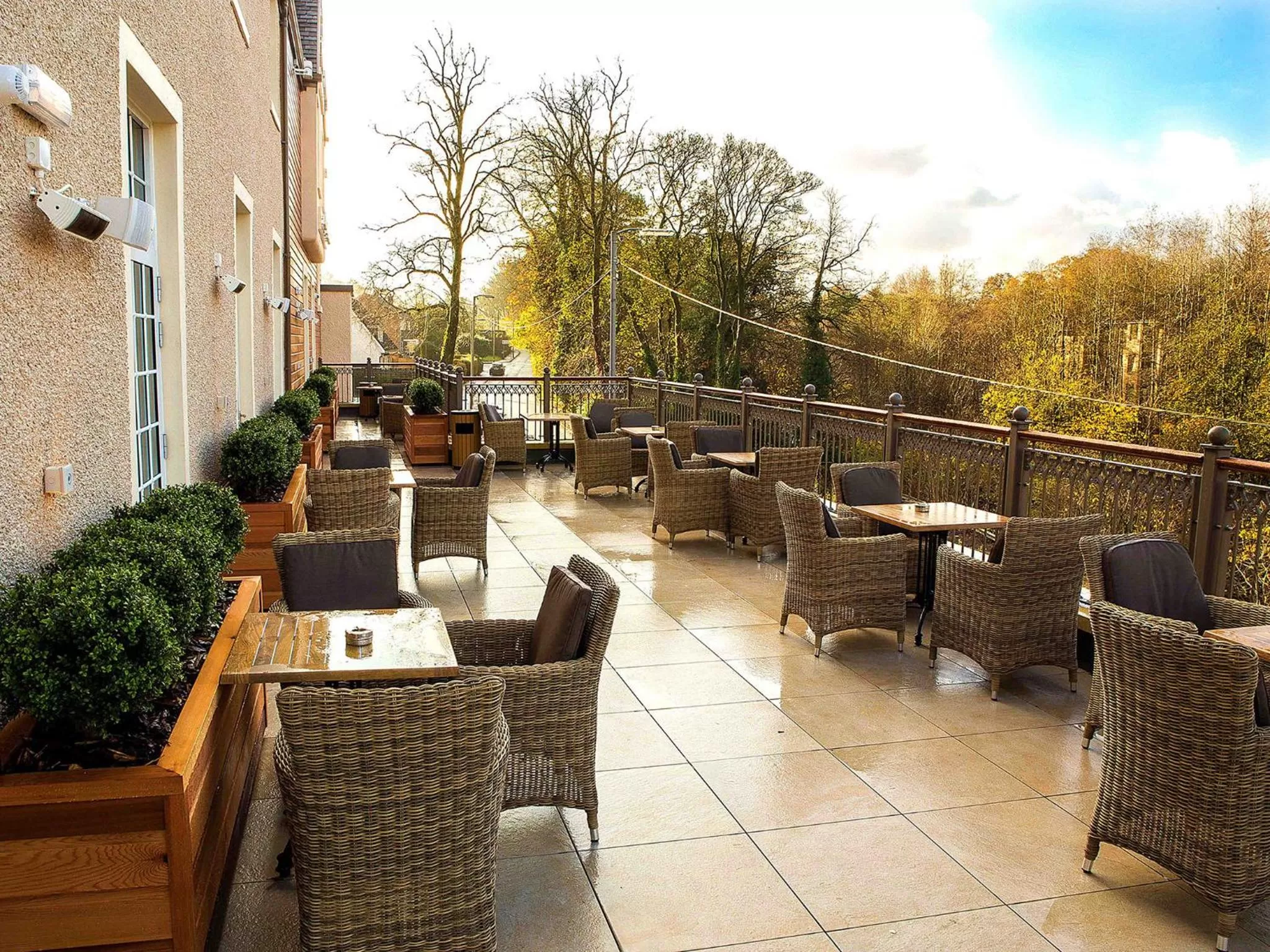 Patio in Busby Hotel