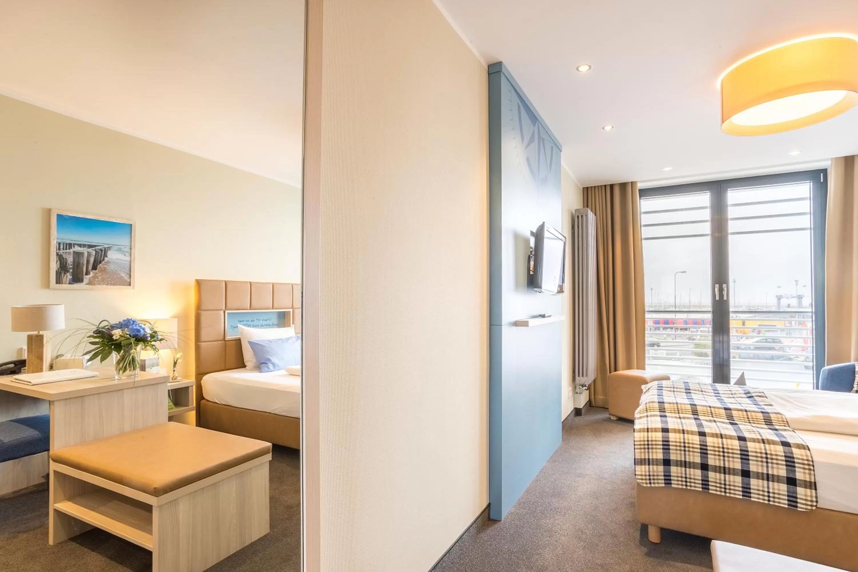 Photo of the whole room, Bed in Hotel Fährhaus