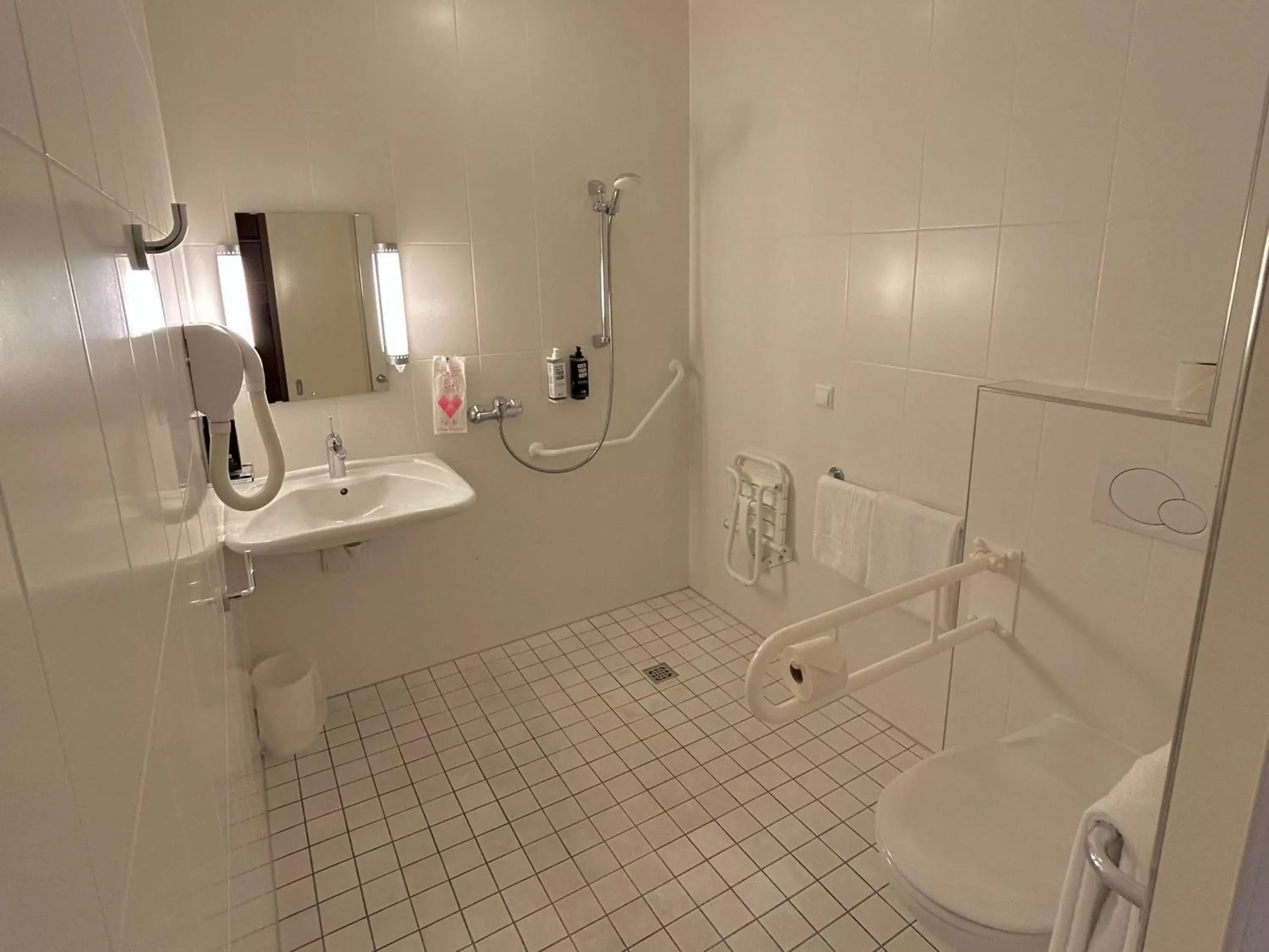 Bathroom in ibis Esch Belval