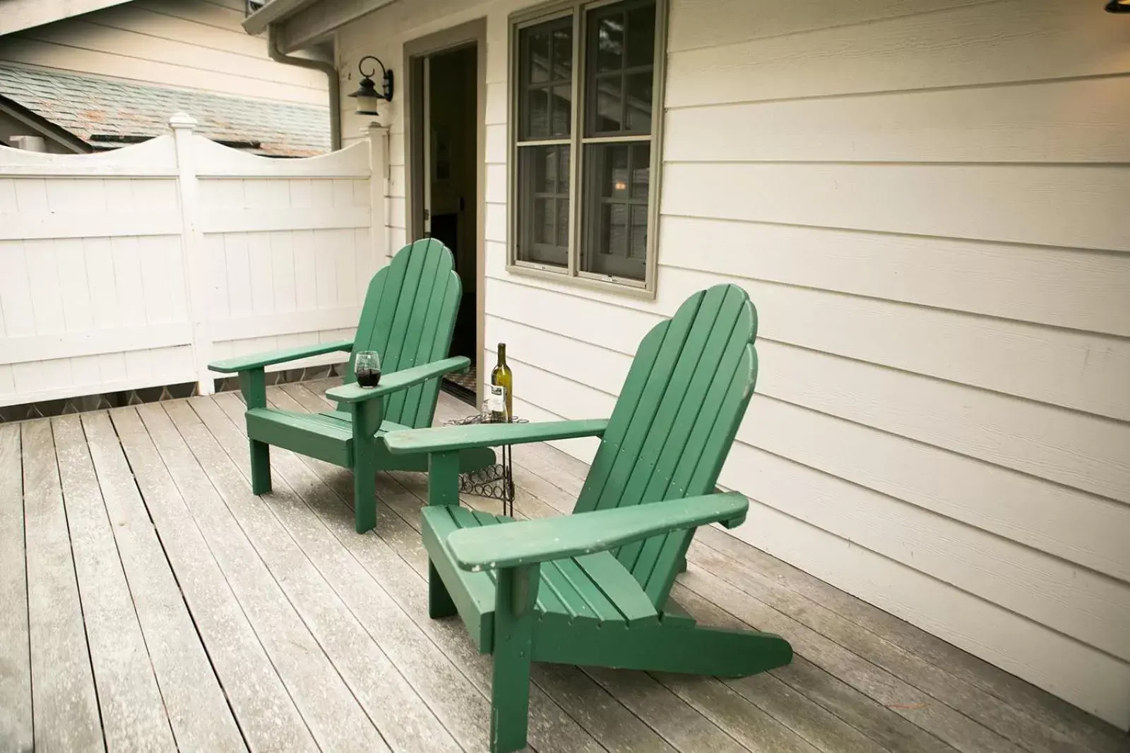 Patio in Cambria Pines Lodge