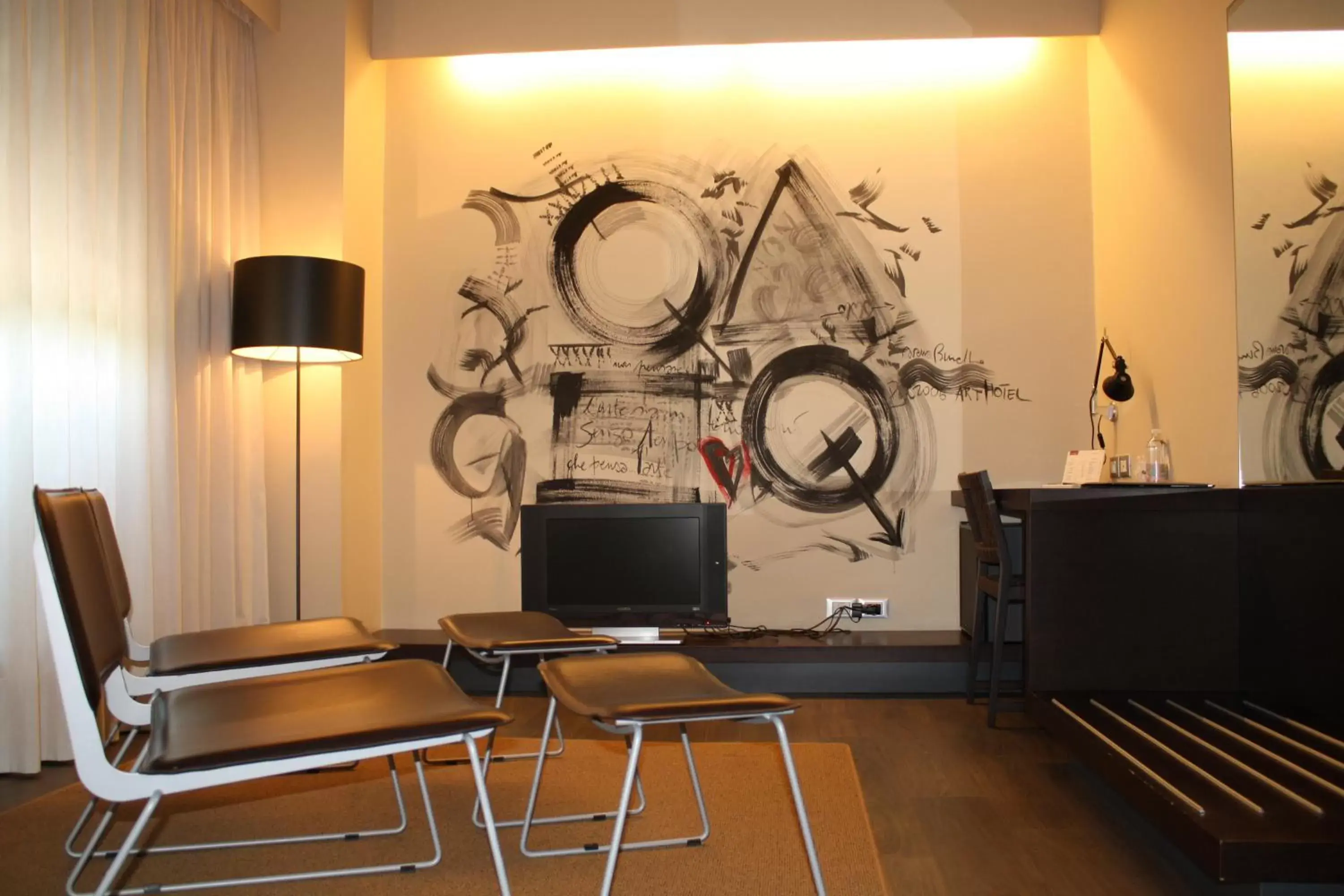 Lobby or reception, TV/Entertainment Center in Art Hotel Udine