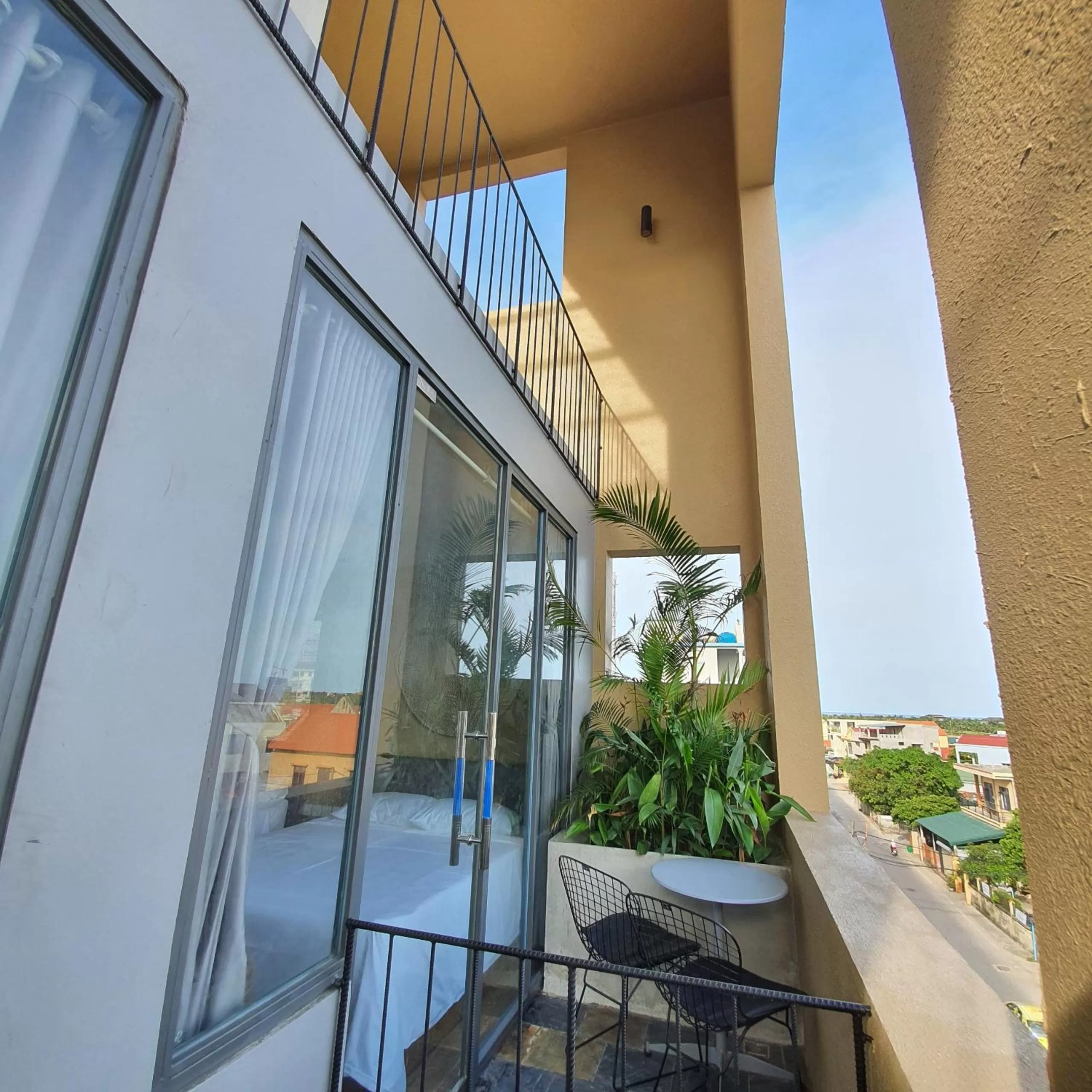Balcony/Terrace, Pool View in Cagina Boutique Hostel