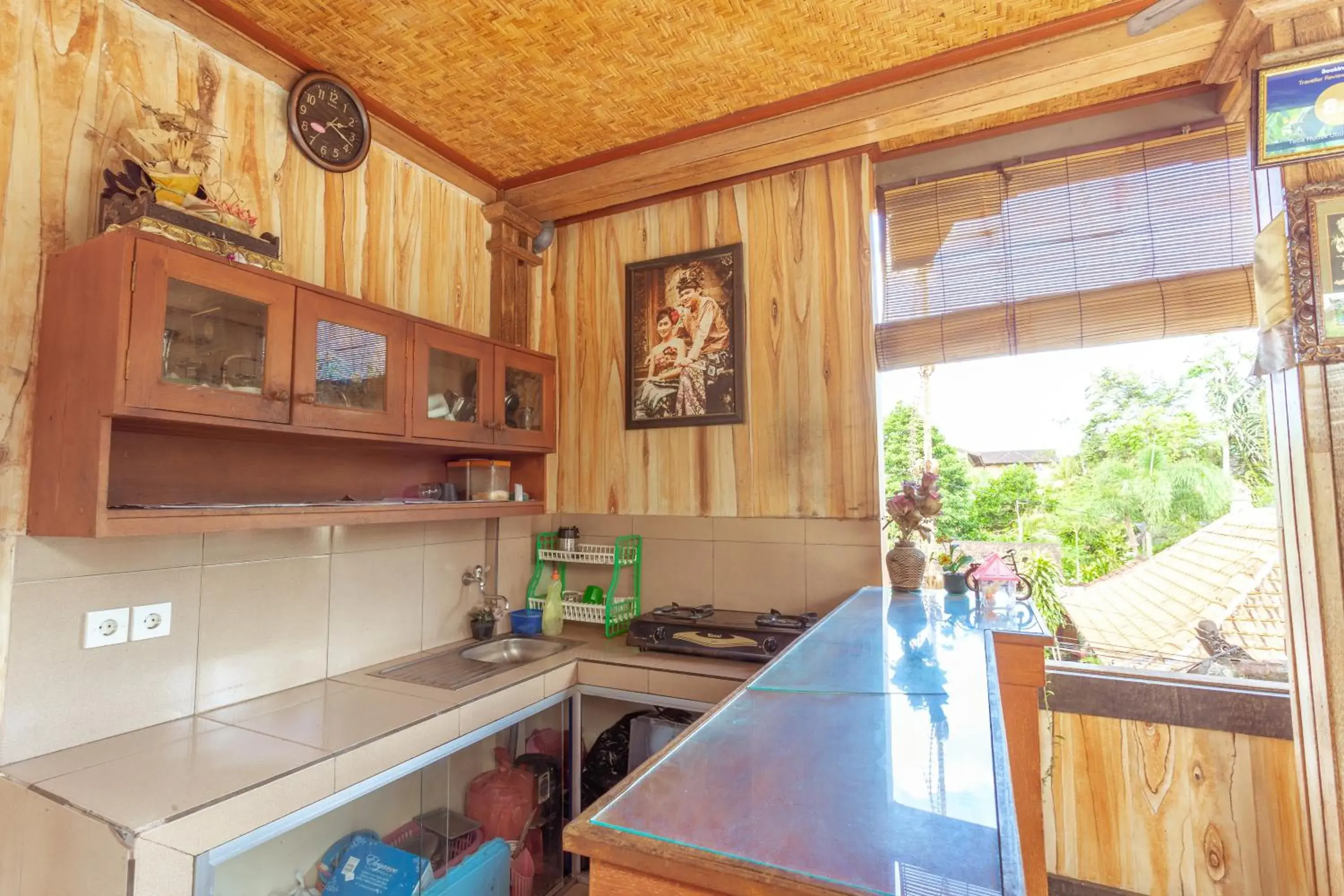 Kitchen or kitchenette in Teba House Ubud by ecommerceloka