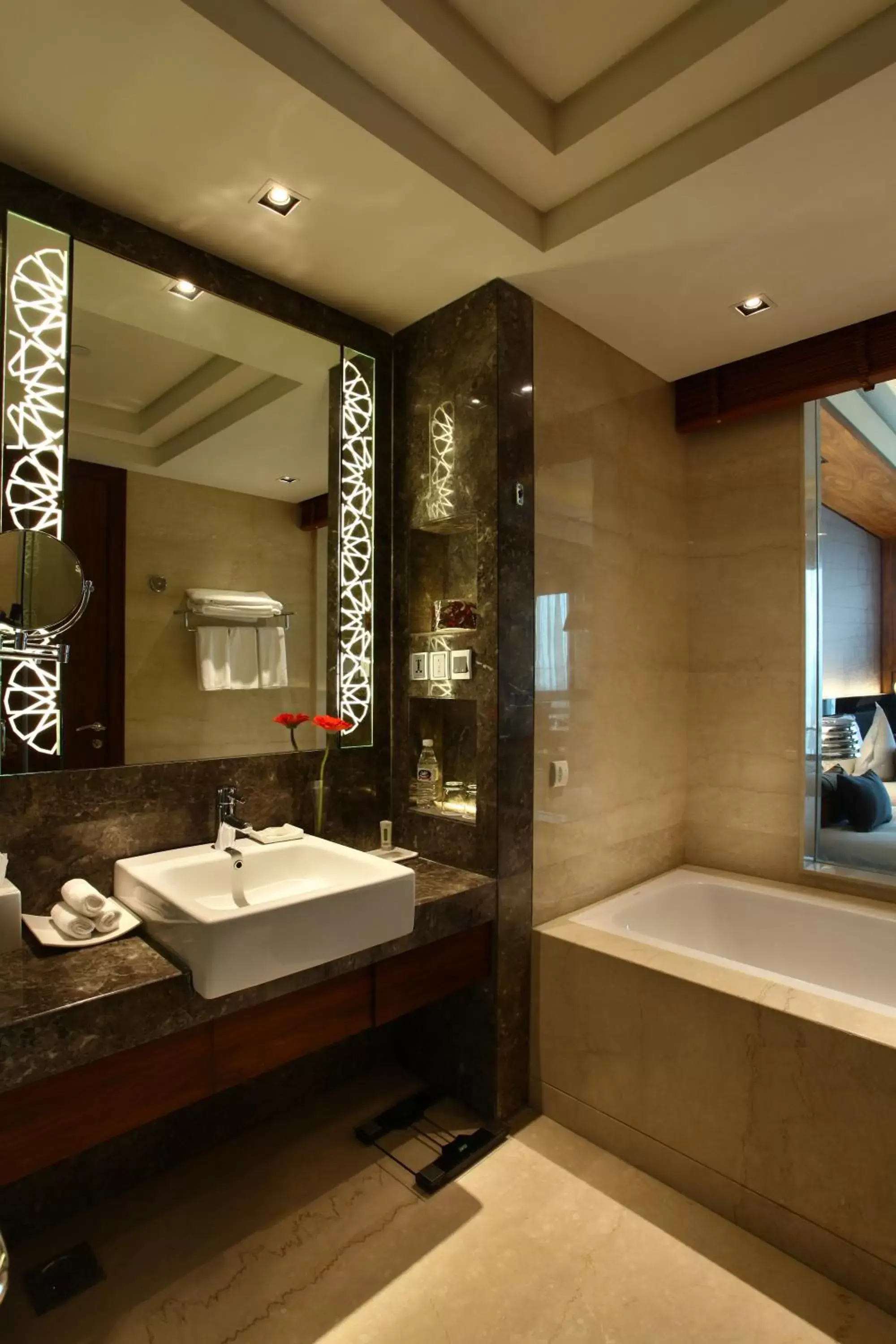 Bathroom in Crowne Plaza New Delhi Rohini, an IHG Hotel