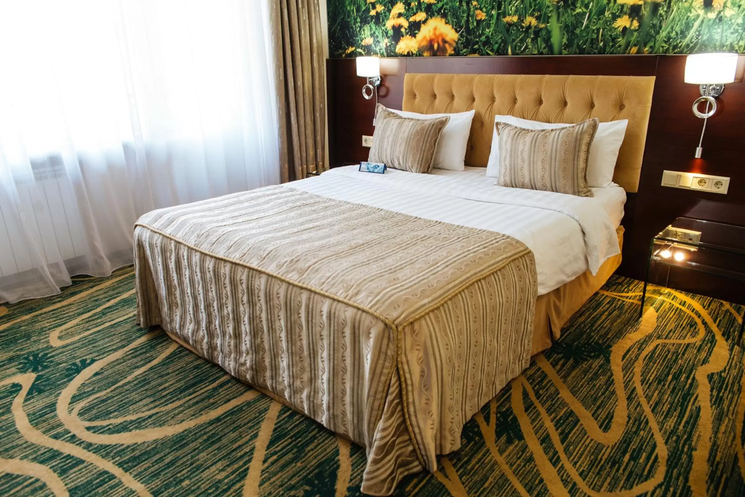 Bed in Hotel Kazzhol Almaty