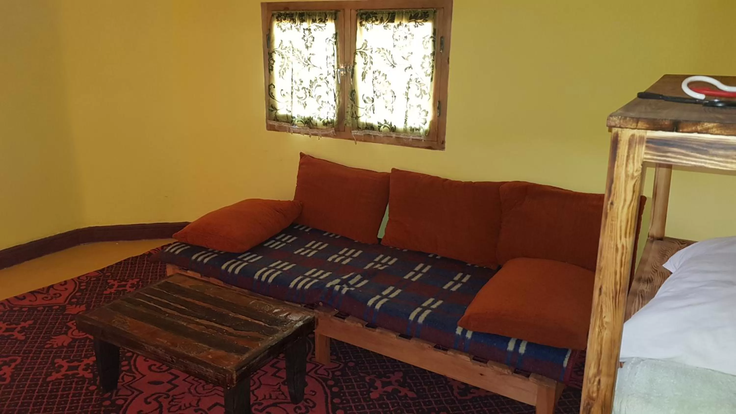 Seating Area in ecolodge bivouac des aigles