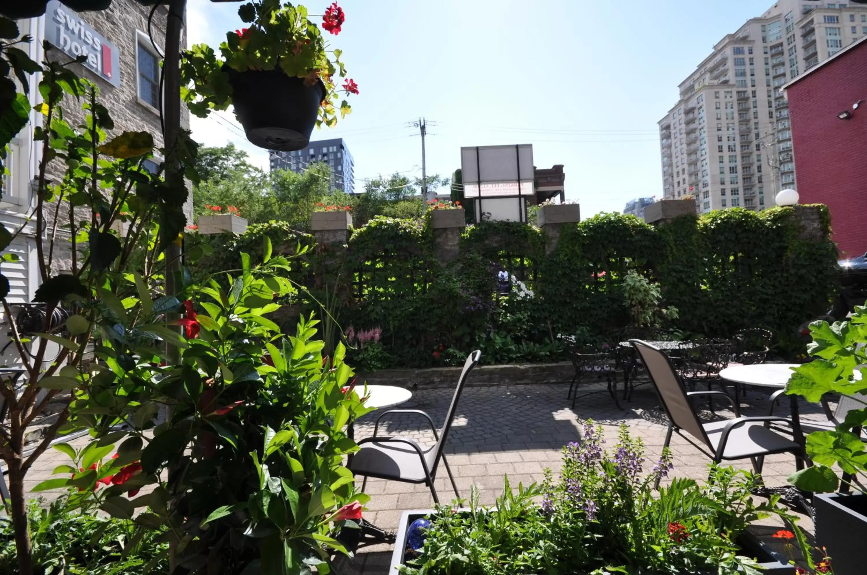 Patio in Swiss Hotel