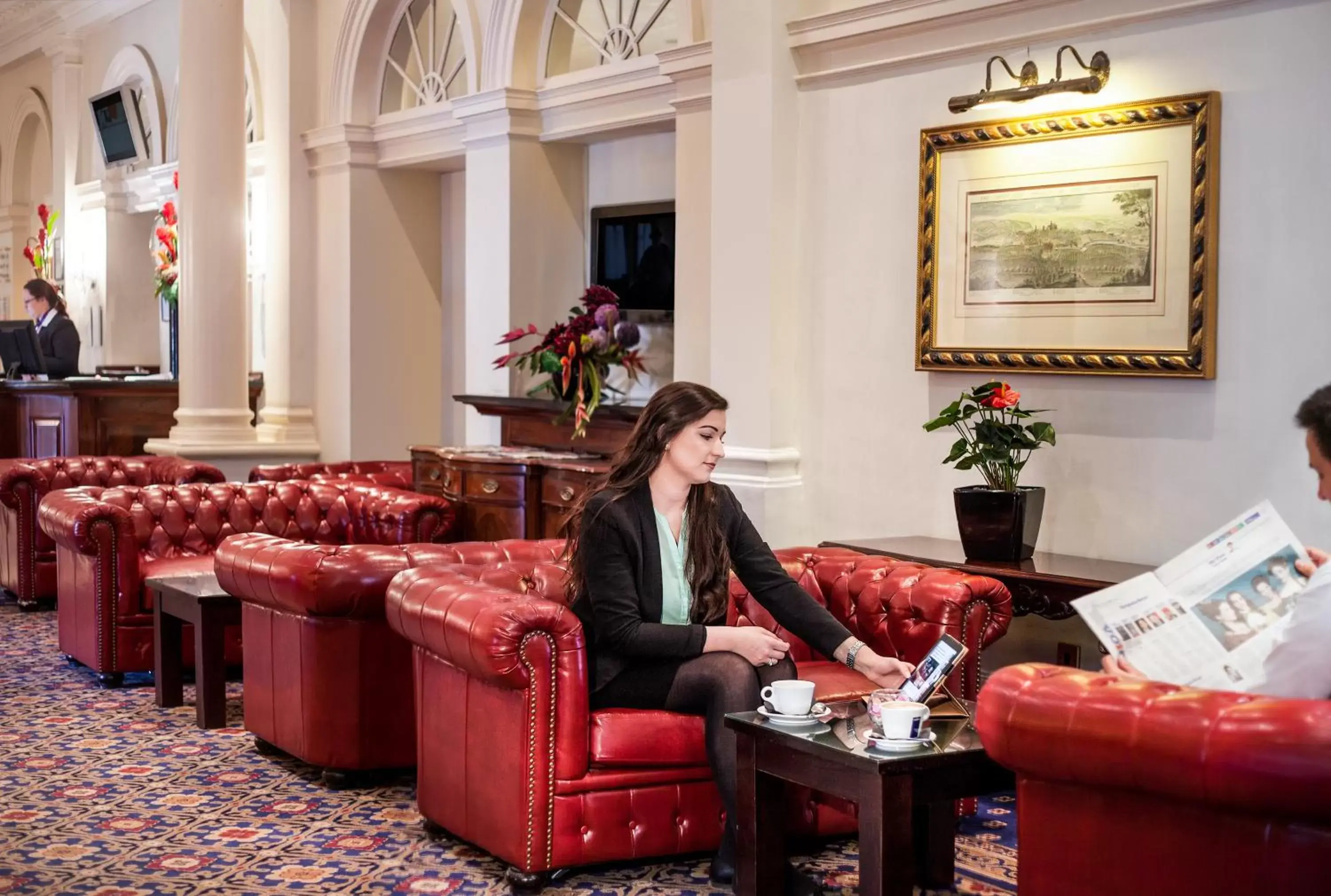 Lobby or reception in Mercure Exeter Rougemont Hotel