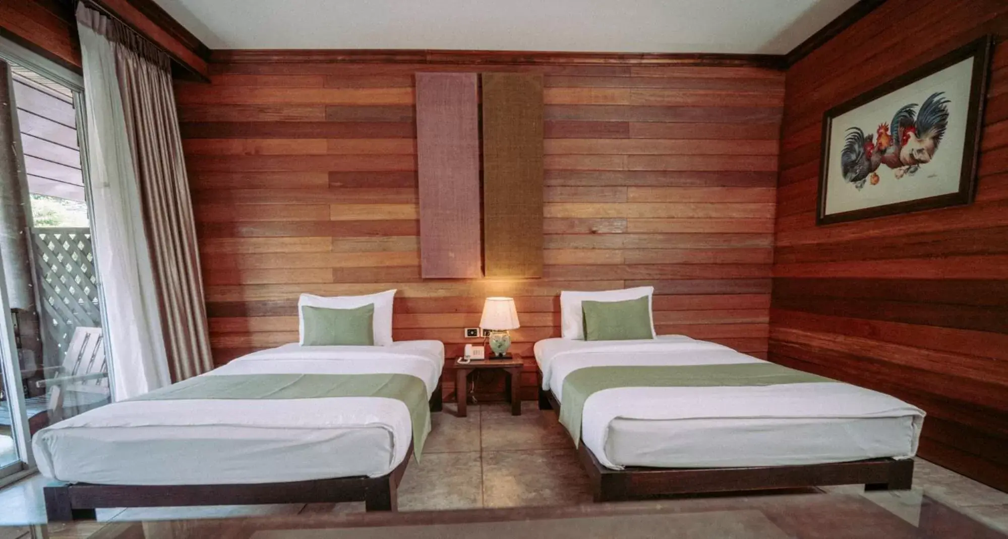 Bed in Royal River Kwai Resort and Spa -SHA Extra Plus