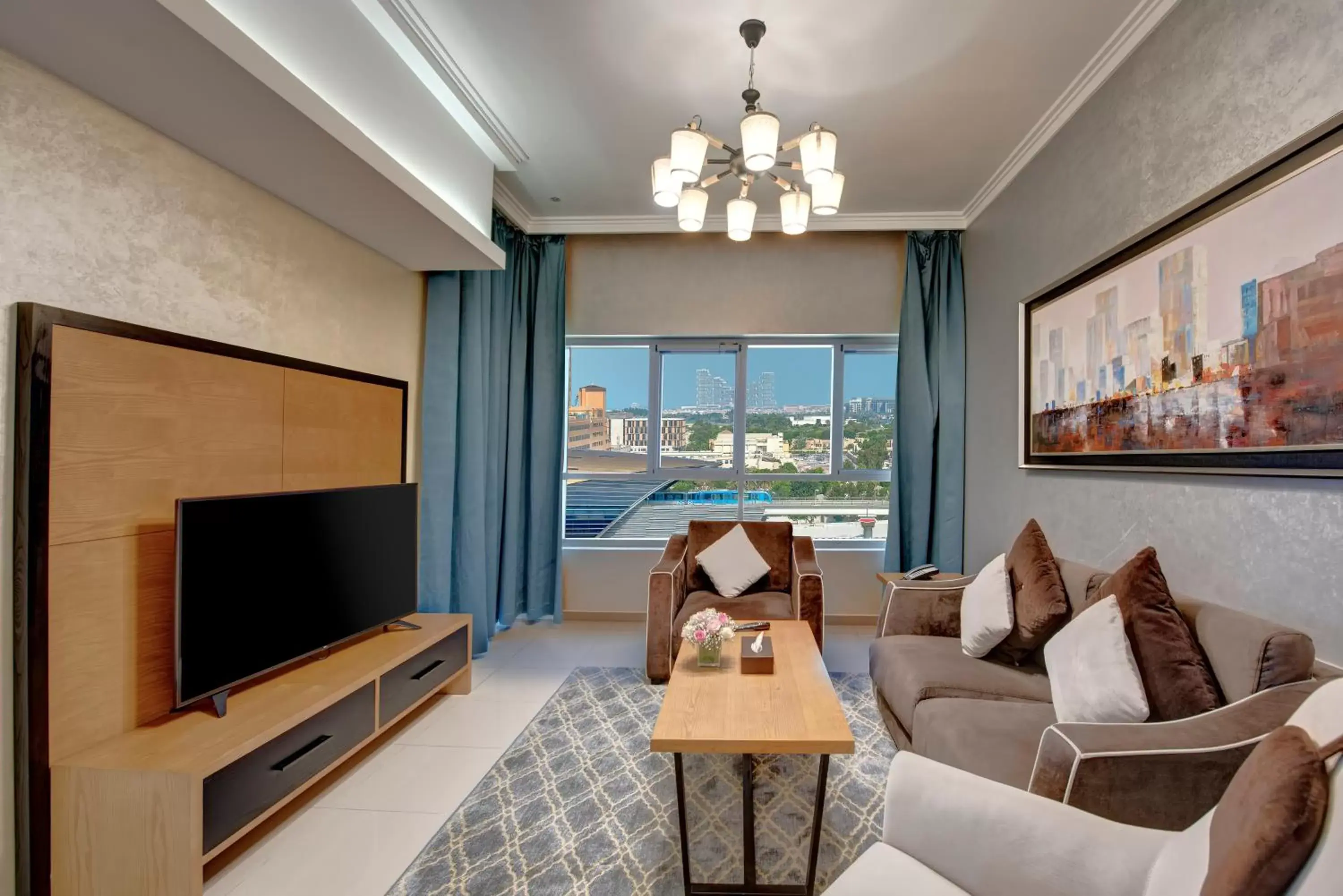 Living room, Seating Area in Class Hotel Apartments