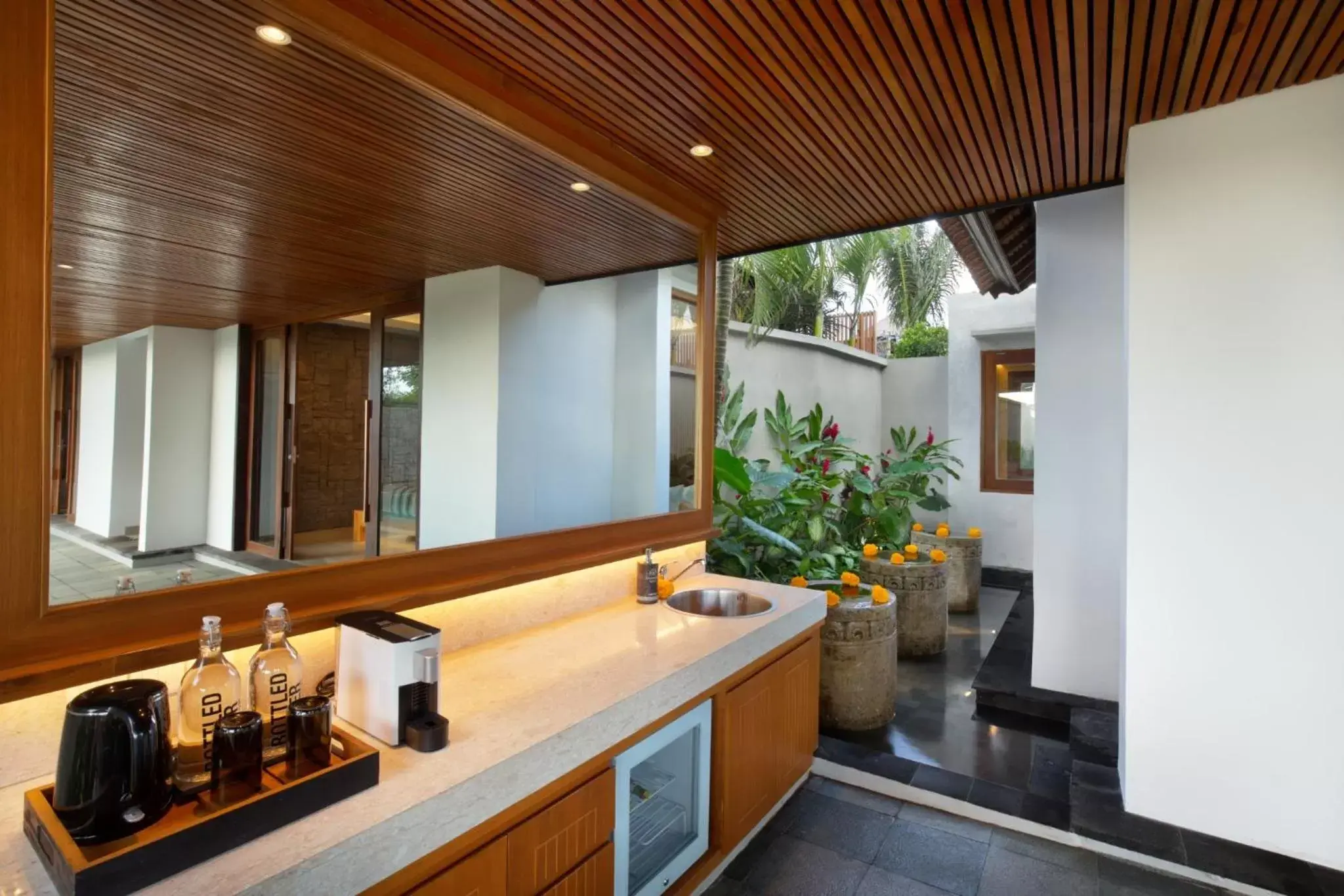 Kitchen or kitchenette, Bathroom in Kaamala Resort Ubud by Ini Vie Hospitality
