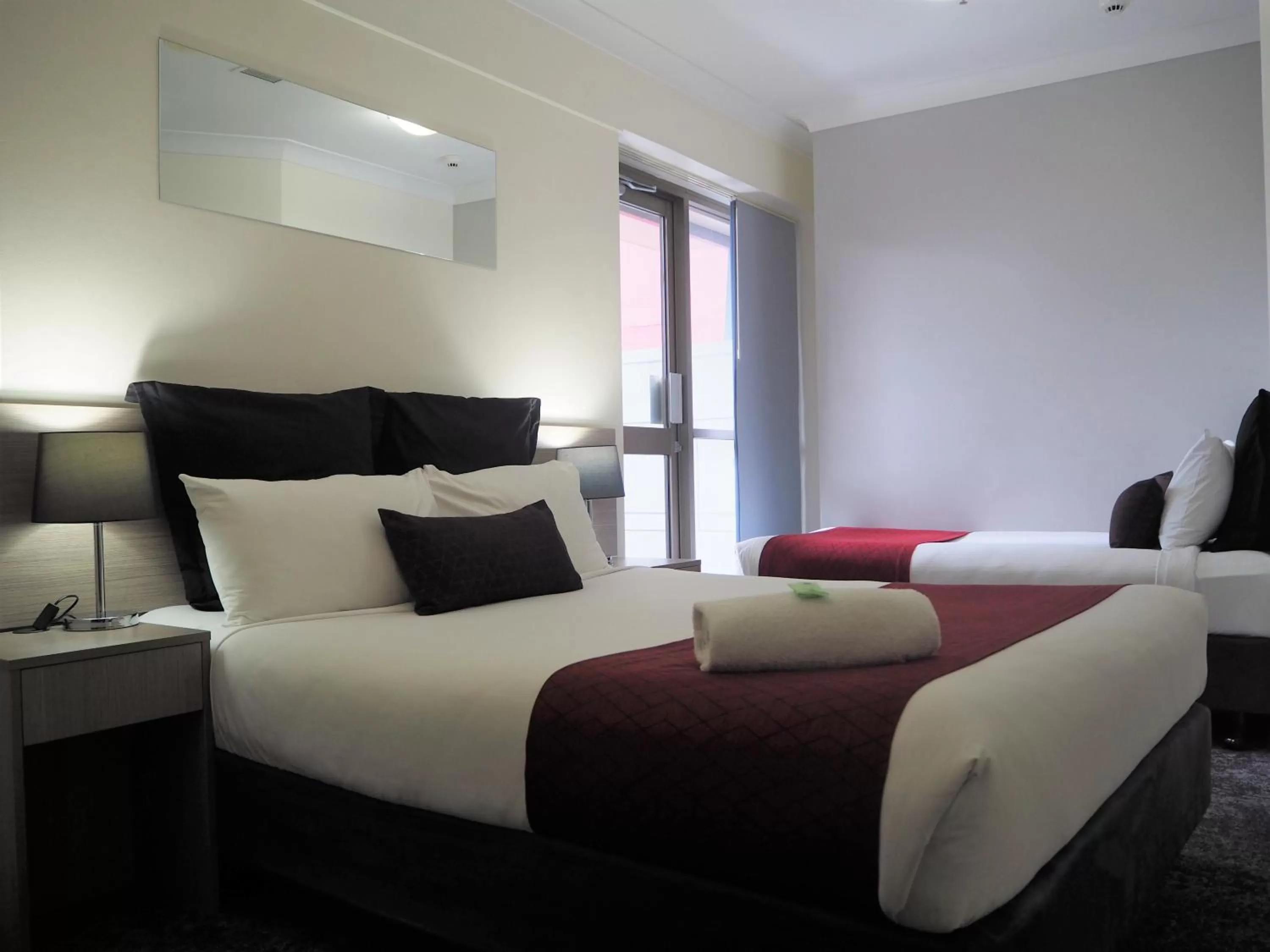 Bedroom, Bed in George Hotel Brisbane, Independent Collection by EVT