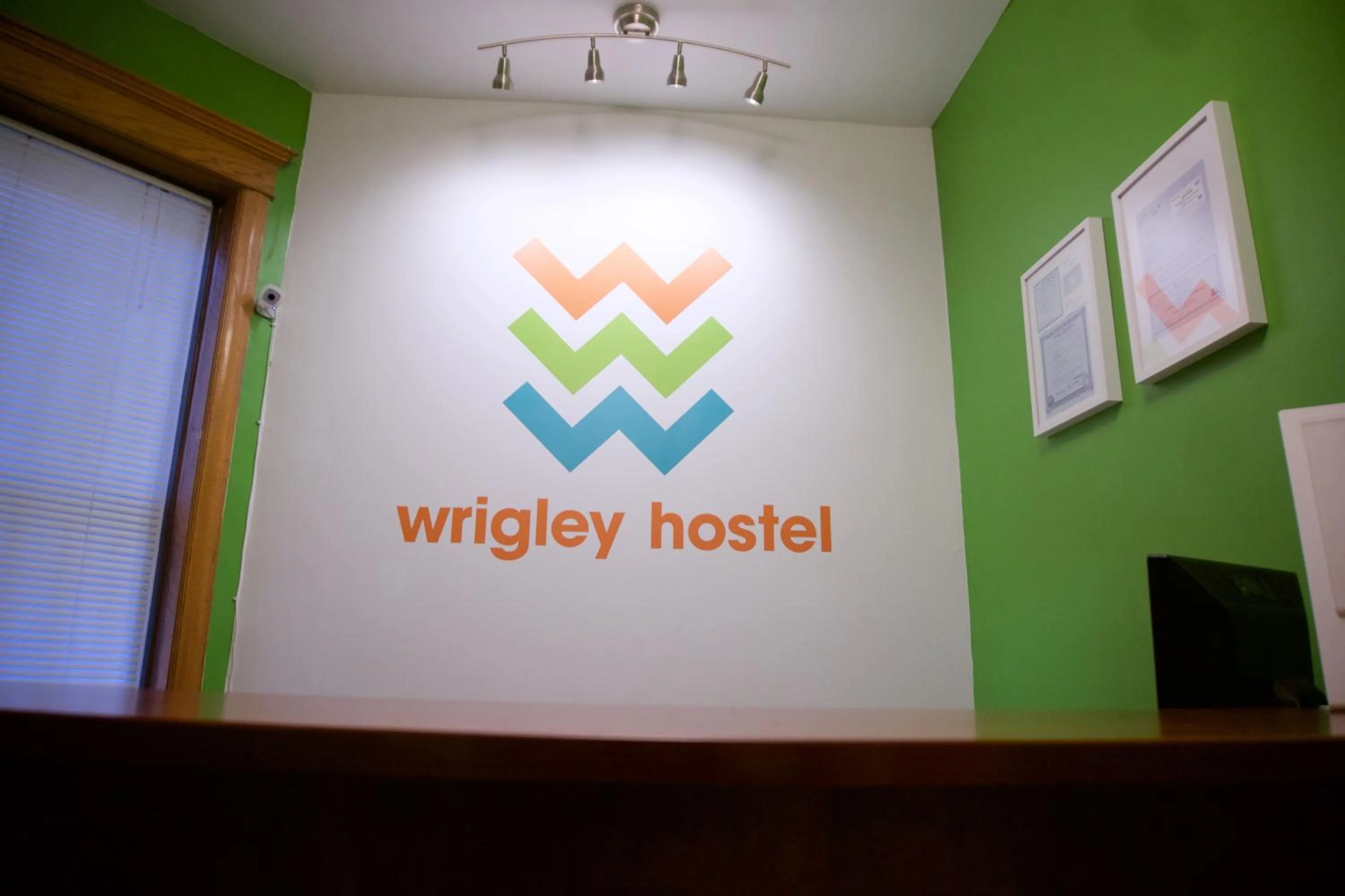 Logo/Certificate/Sign in Wrigley Hostel - Chicago
