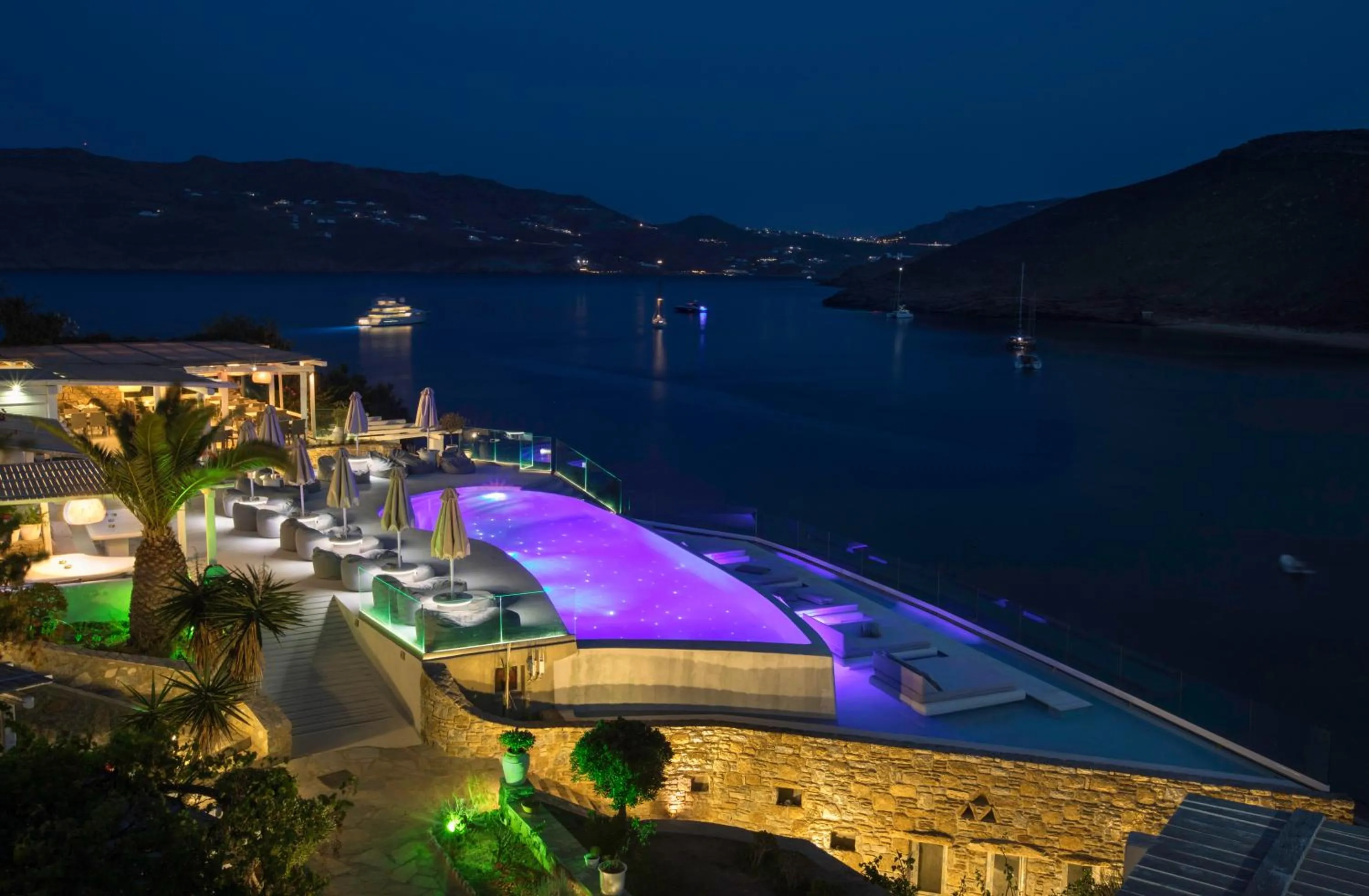 Night in Panormos Village Hotel