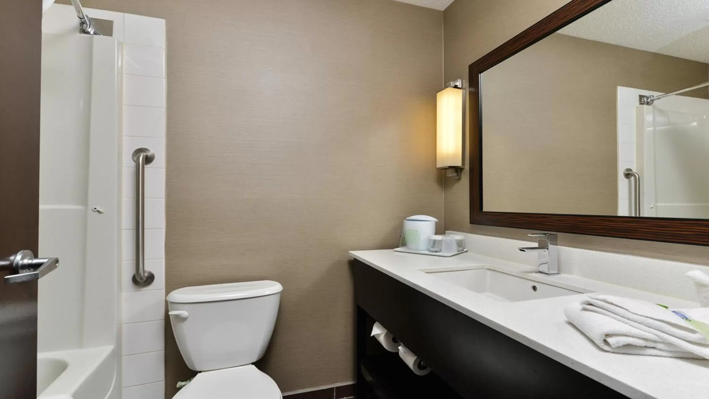 Photo of the whole room, Bathroom in Holiday Inn Express Hotel & Suites - Edmonton International Airport, an IHG Hotel