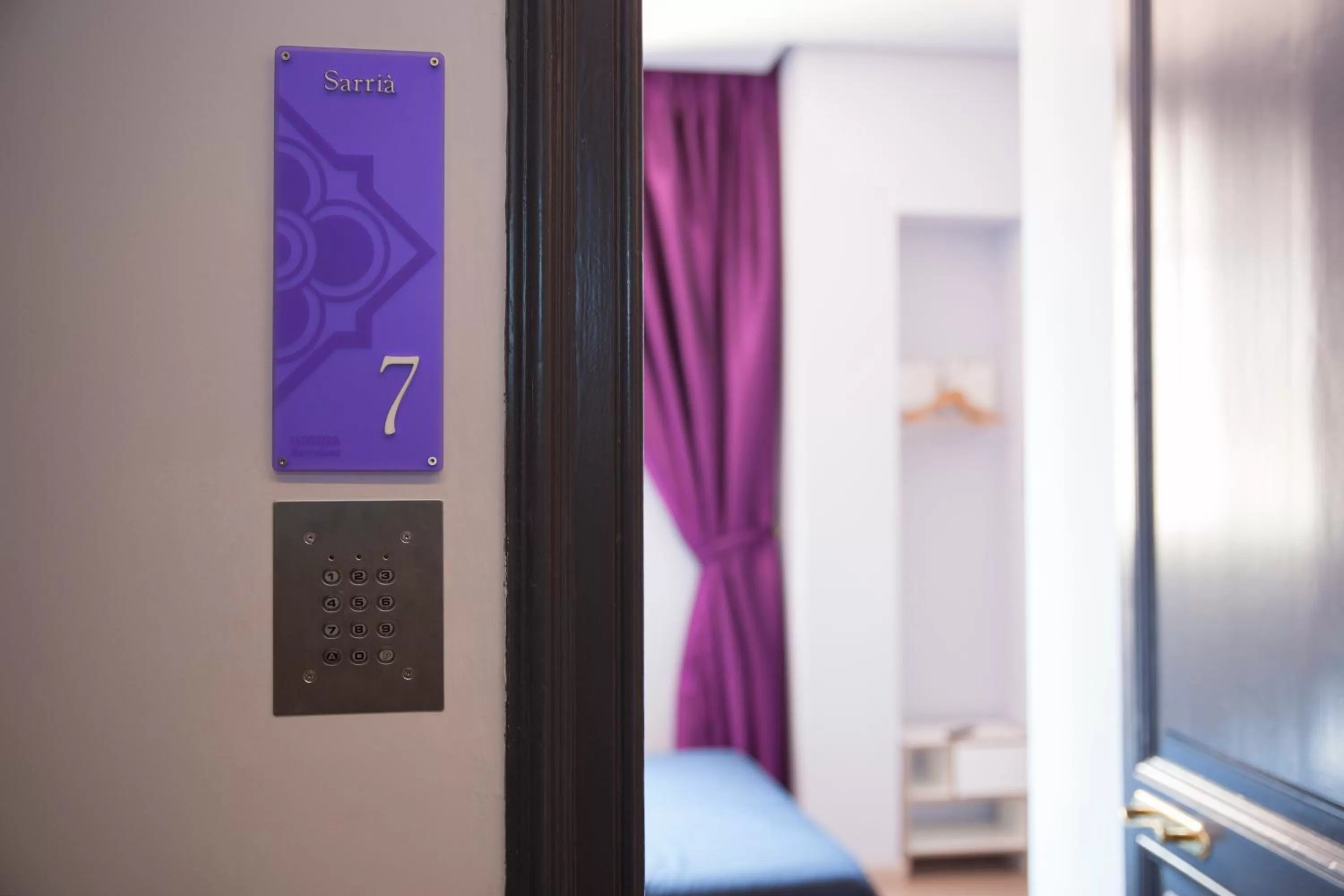 Decorative detail, Bed in Umma Barcelona B&B Boutique