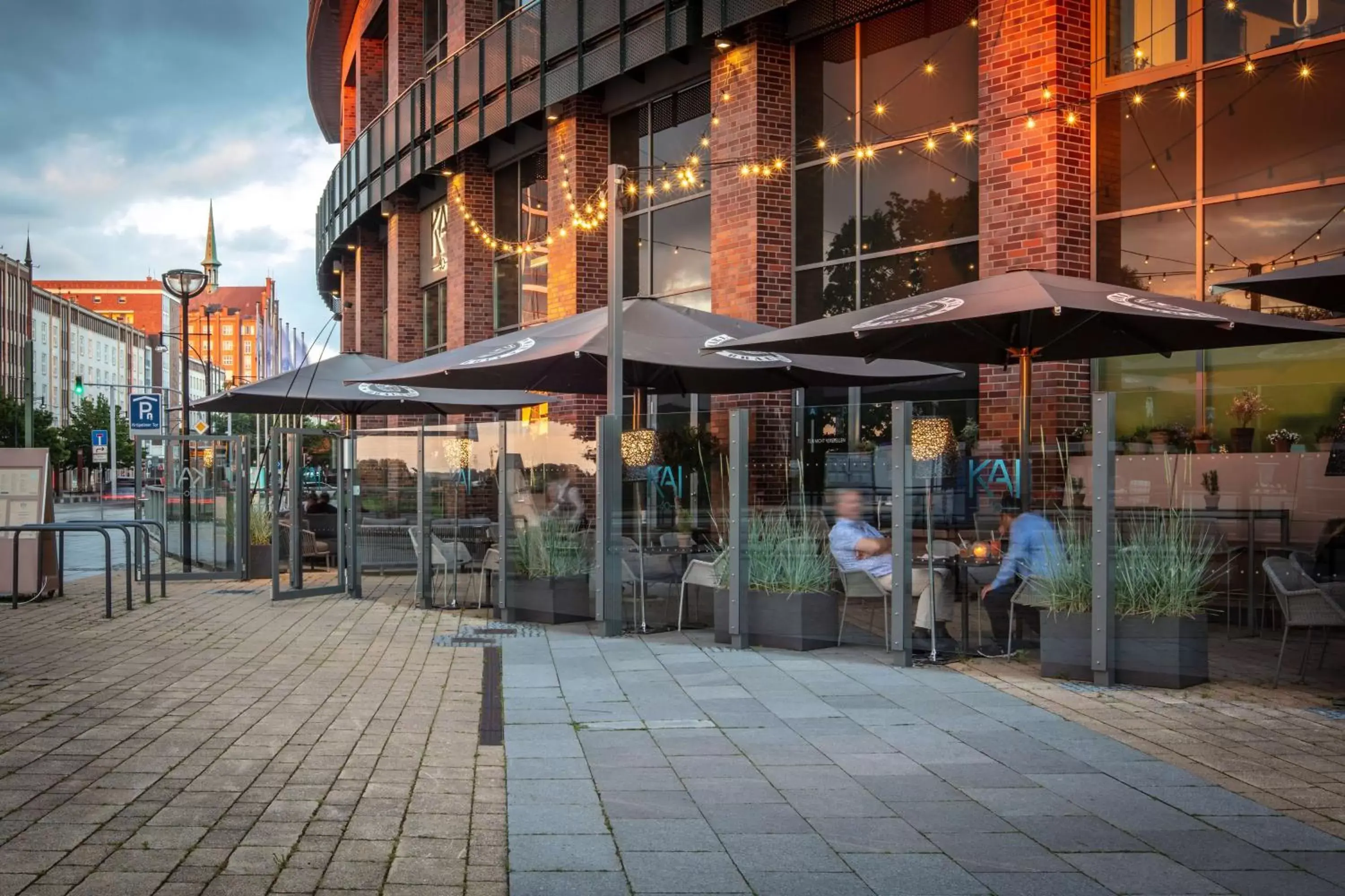 Patio in Radisson Blu Hotel Rostock