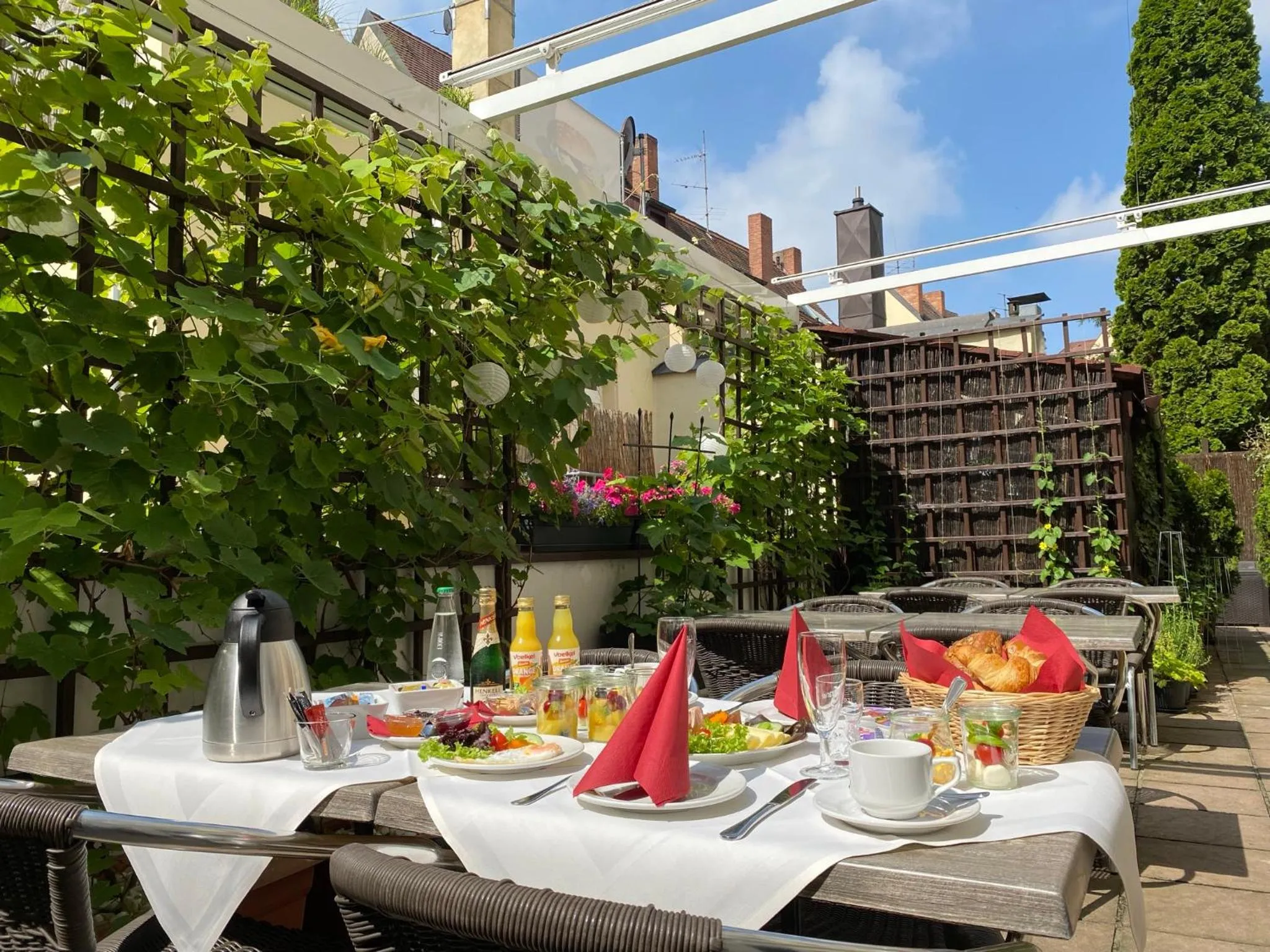 Patio in Burghotel Nürnberg