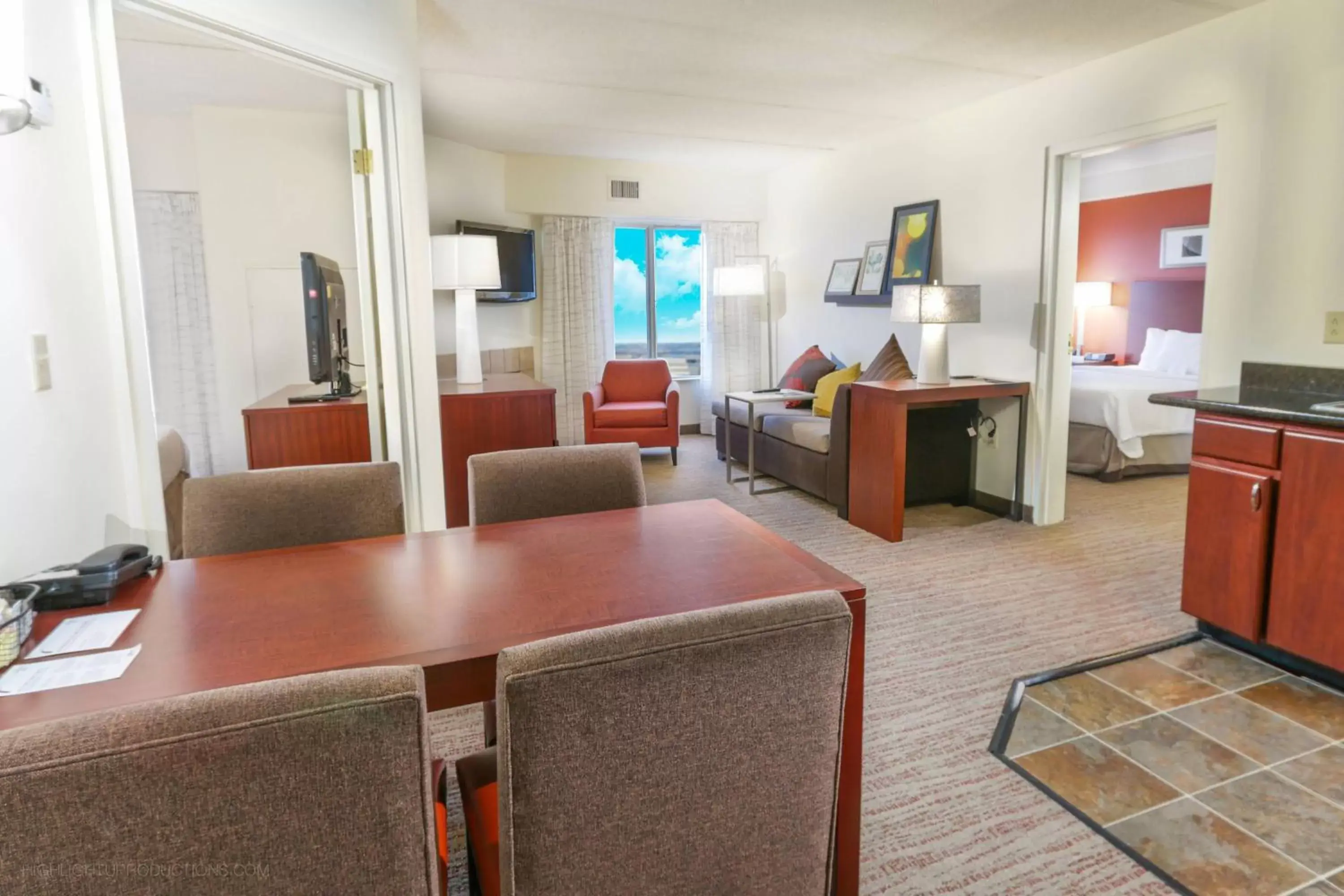 Bedroom, Seating Area in Residence Inn Fort Worth Alliance Airport
