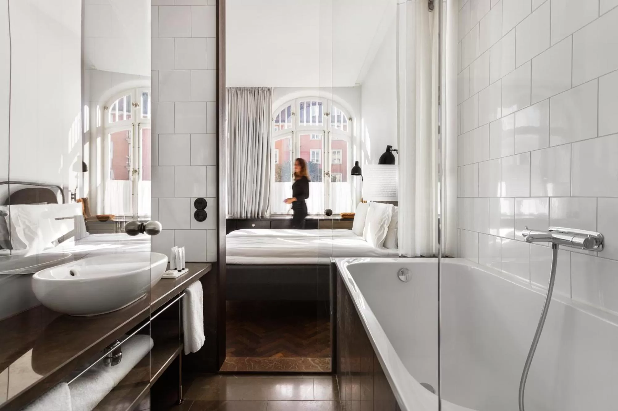 Bathroom, Bed in Miss Clara by Nobis, Stockholm, a Member of Design Hotels