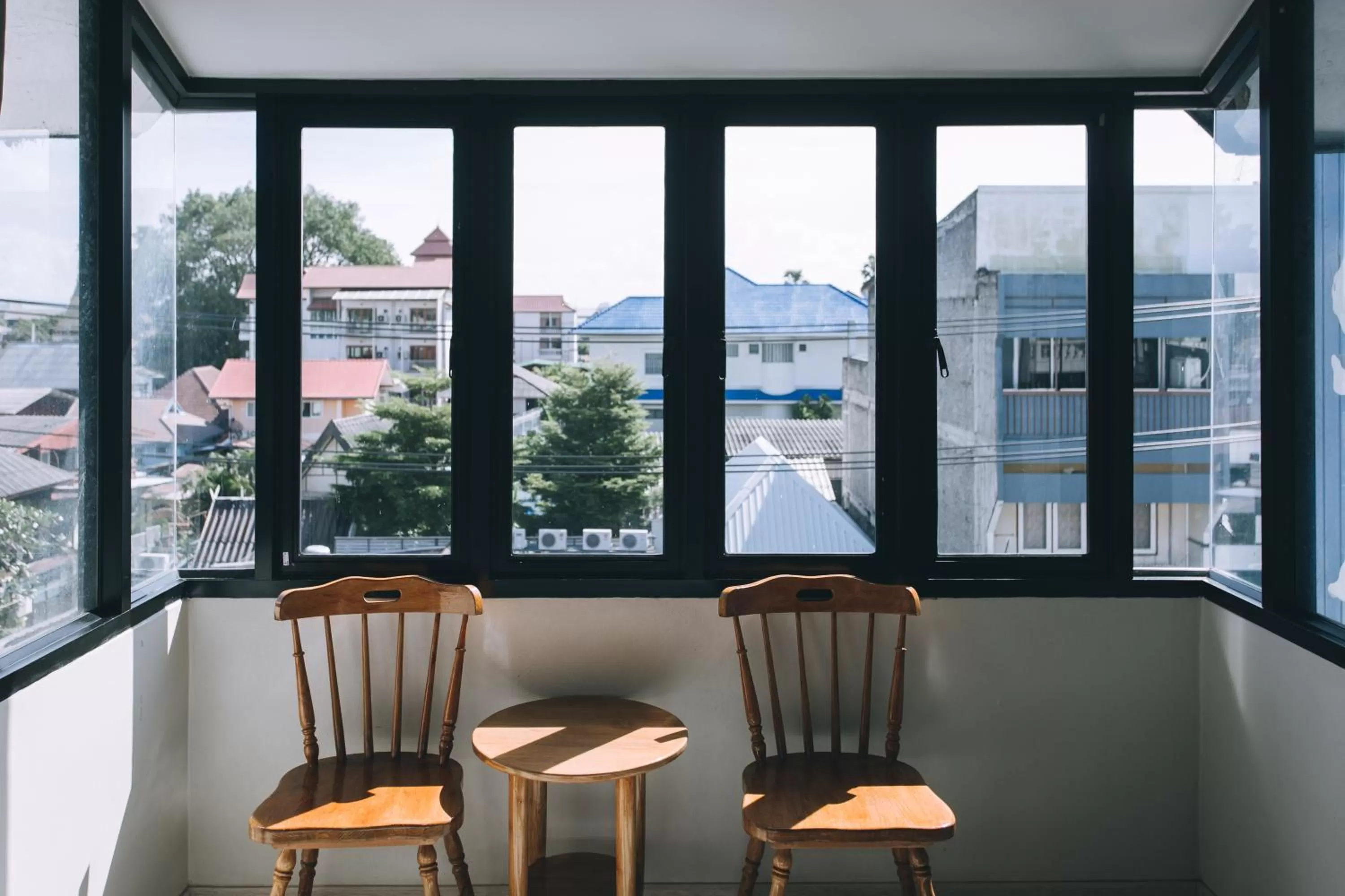 Seating area in J's Cafe and Poshtel