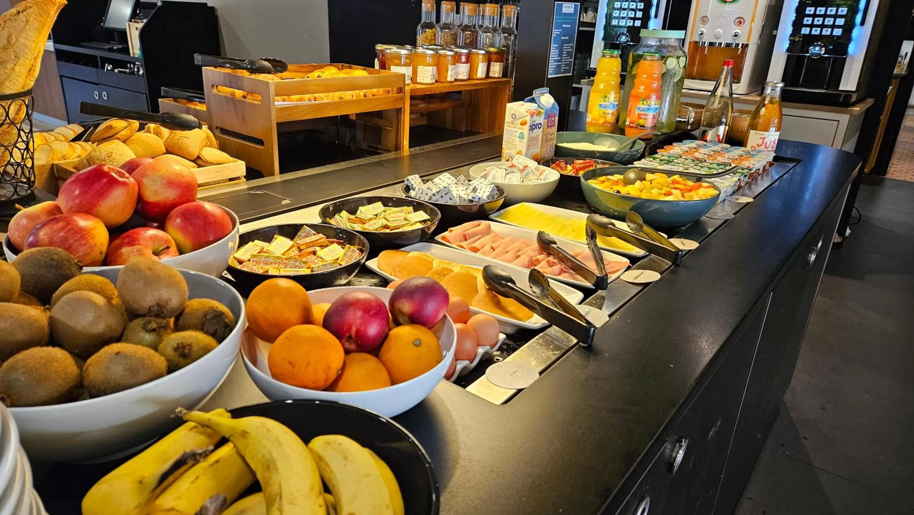 Buffet breakfast in Campanile Deauville Saint-Arnoult