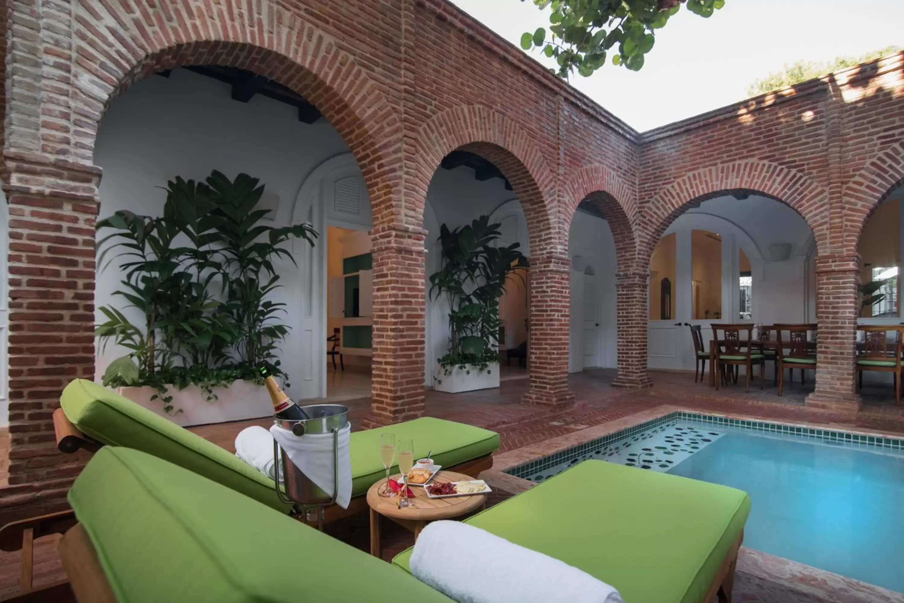 Patio, Swimming Pool in Casas del XVI