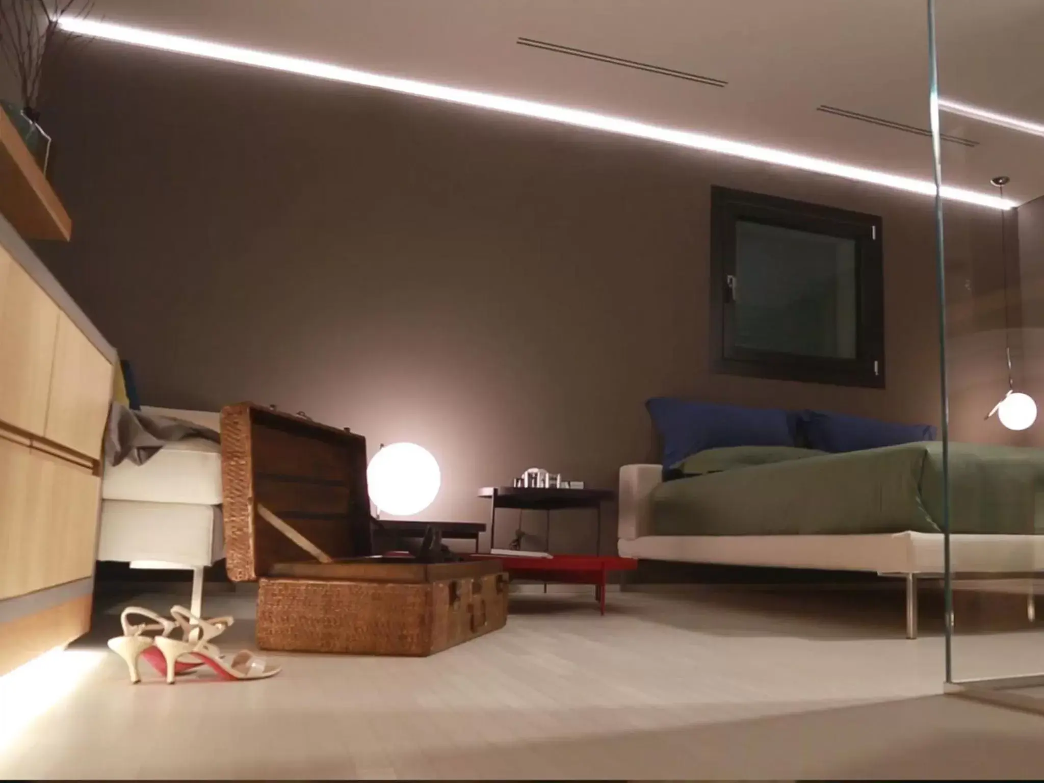 Bedroom, Seating Area in Locanda Black and White Sondrio